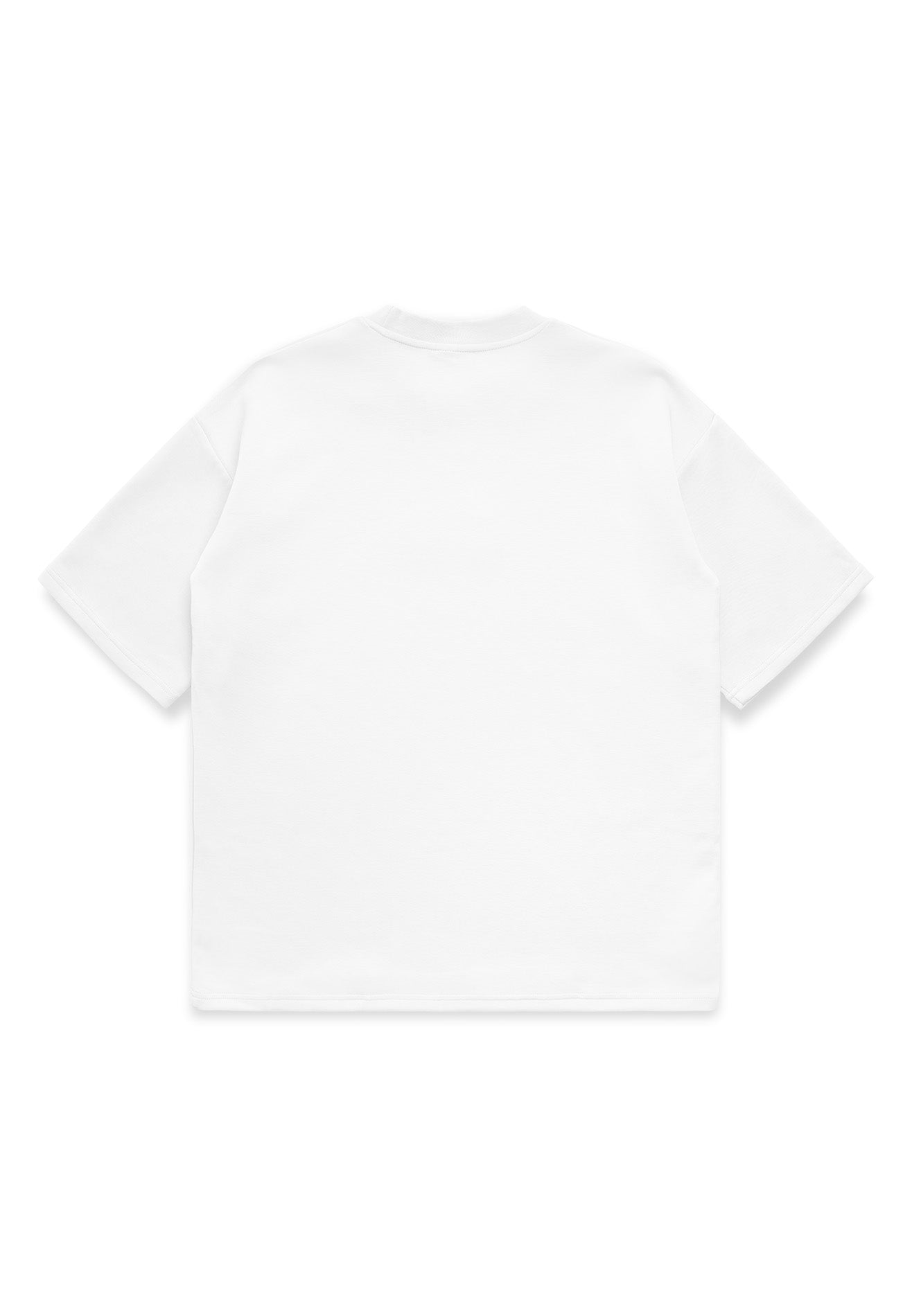 DRUM Evergreen Puff Print Oversized Tee- White