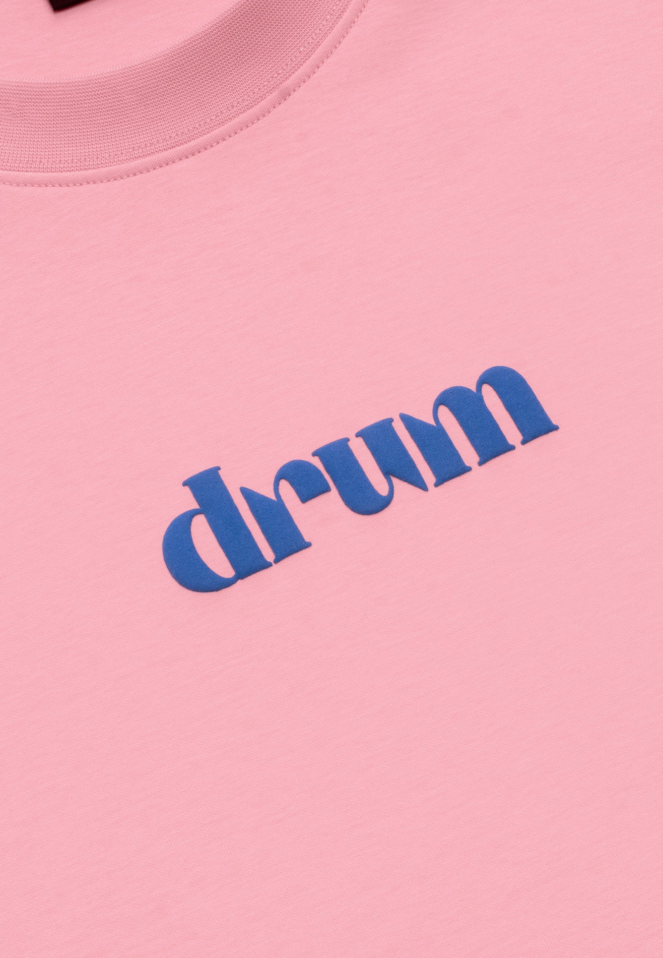 DRUM Evergreen Puff Print Oversized Tee- Pink