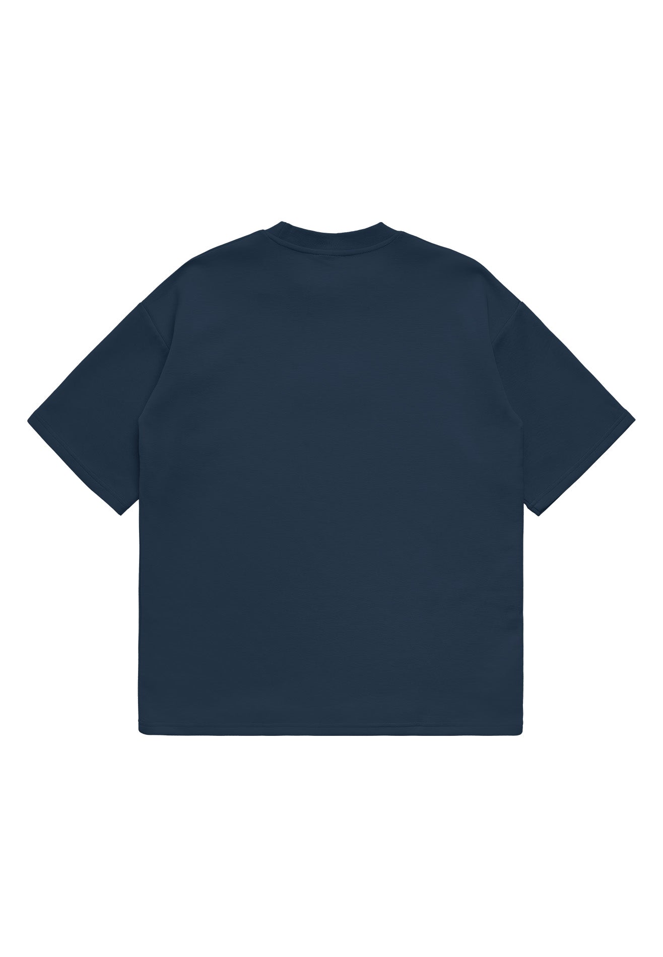 DRUM Evergreen Puff Print Oversized Tee- Navy