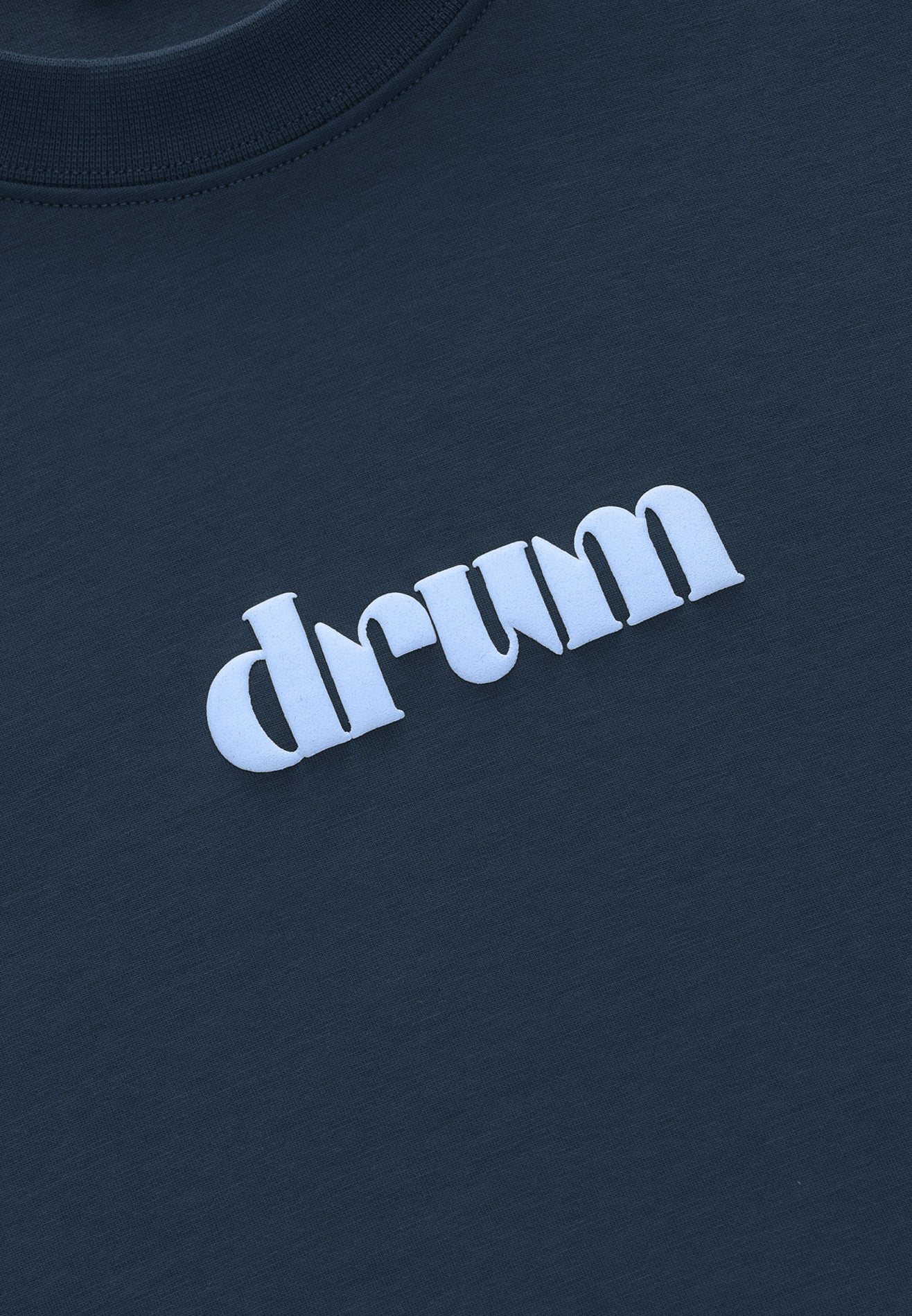 DRUM Evergreen Puff Print Oversized Tee- Navy