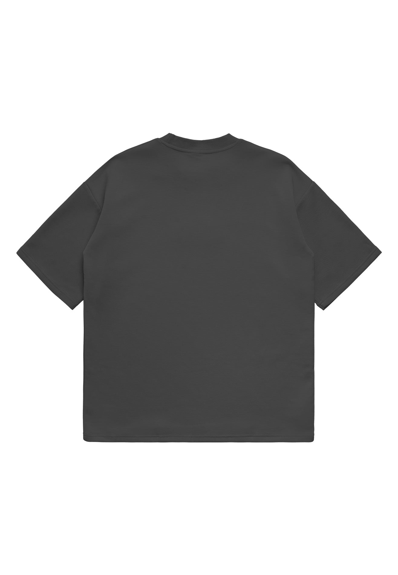 DRUM Evergreen Puff Print Oversized Tee- Dark Grey
