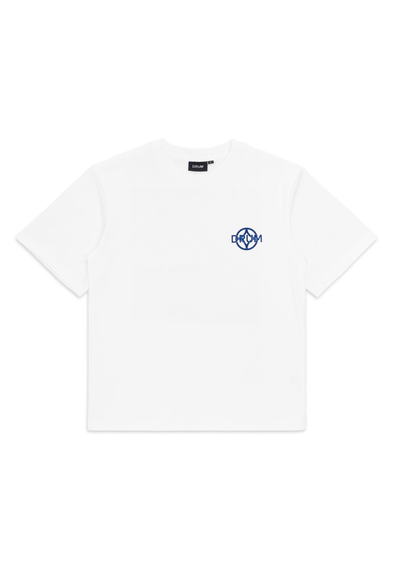 DRUM S. Ladies Flocking Horse Monogram Oversized Tee- White