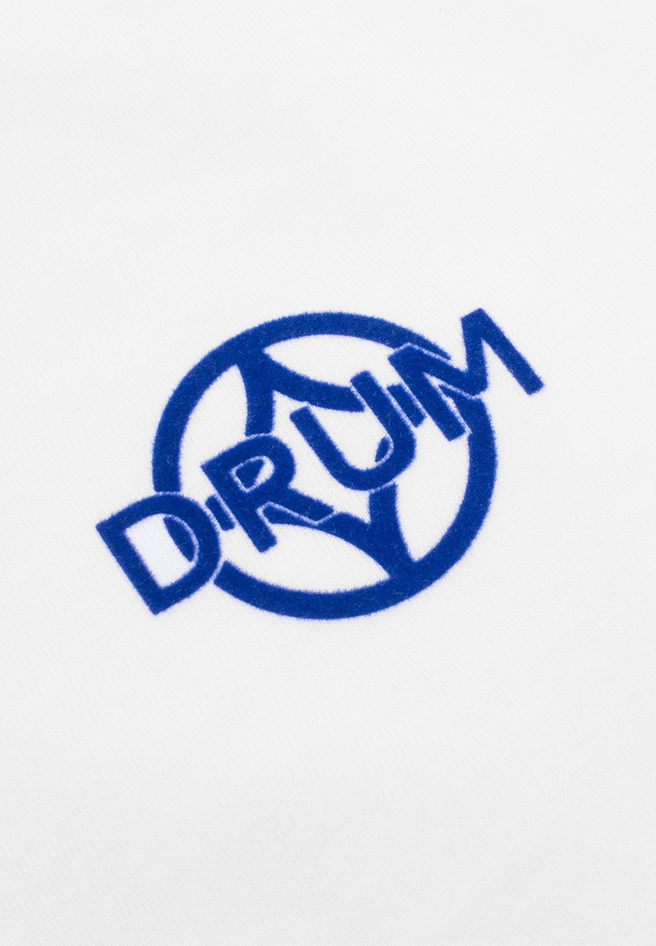 DRUM S. Ladies Flocking Horse Monogram Oversized Tee- White