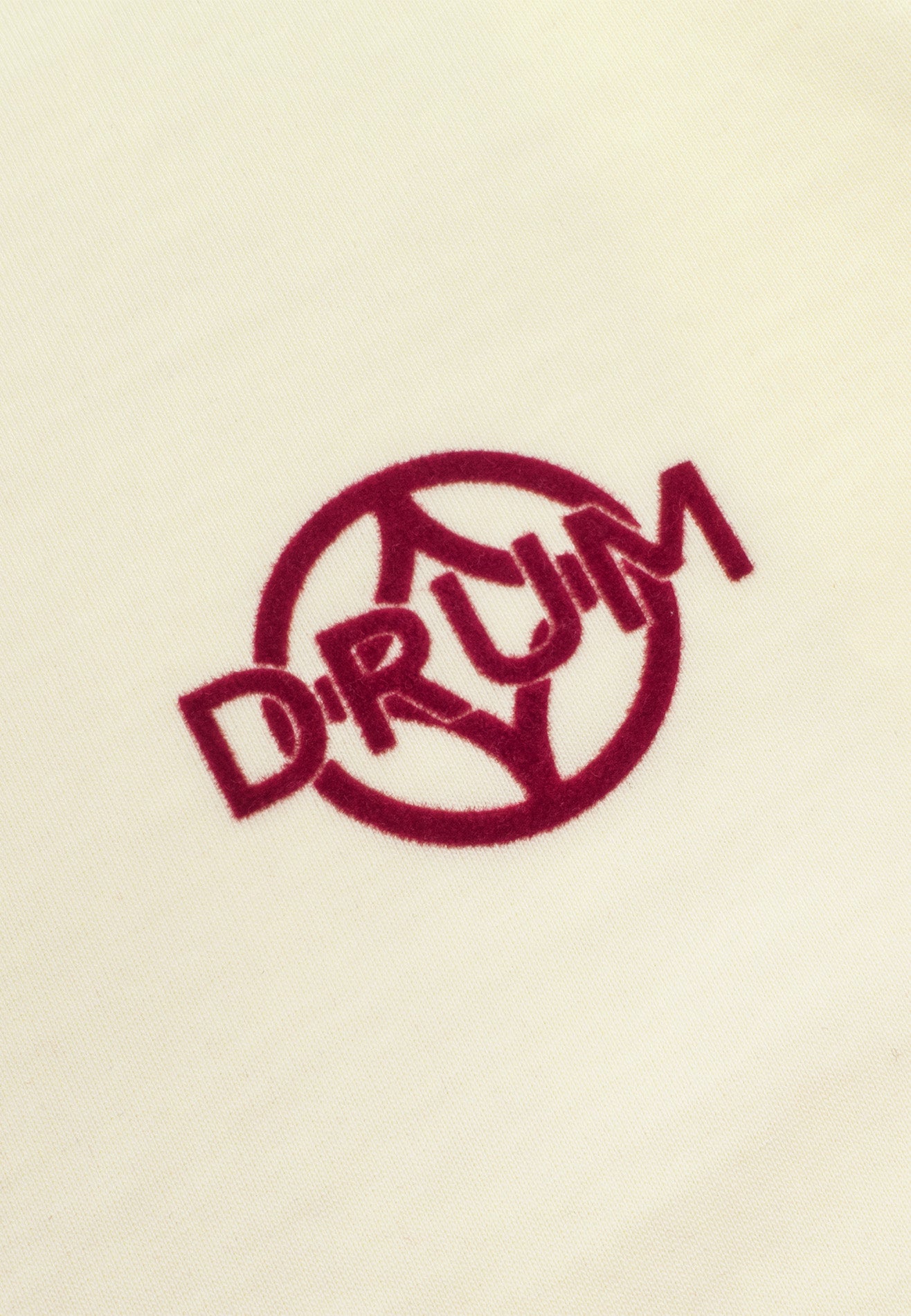 DRUM S. Ladies Flocking Horse Monogram Oversized Tee- Beige