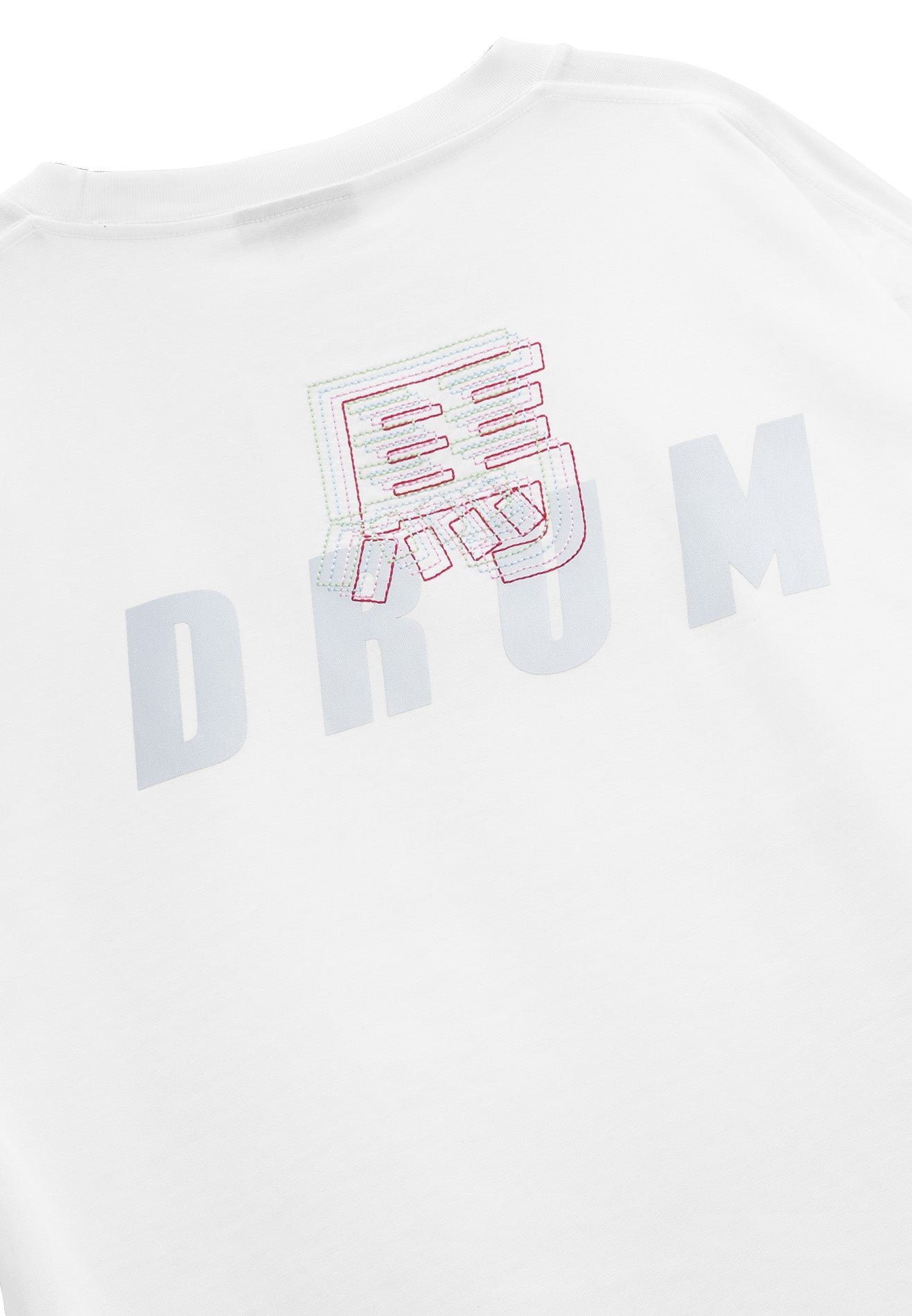 DRUM S. Horse Embroidery Oversized Tee- White