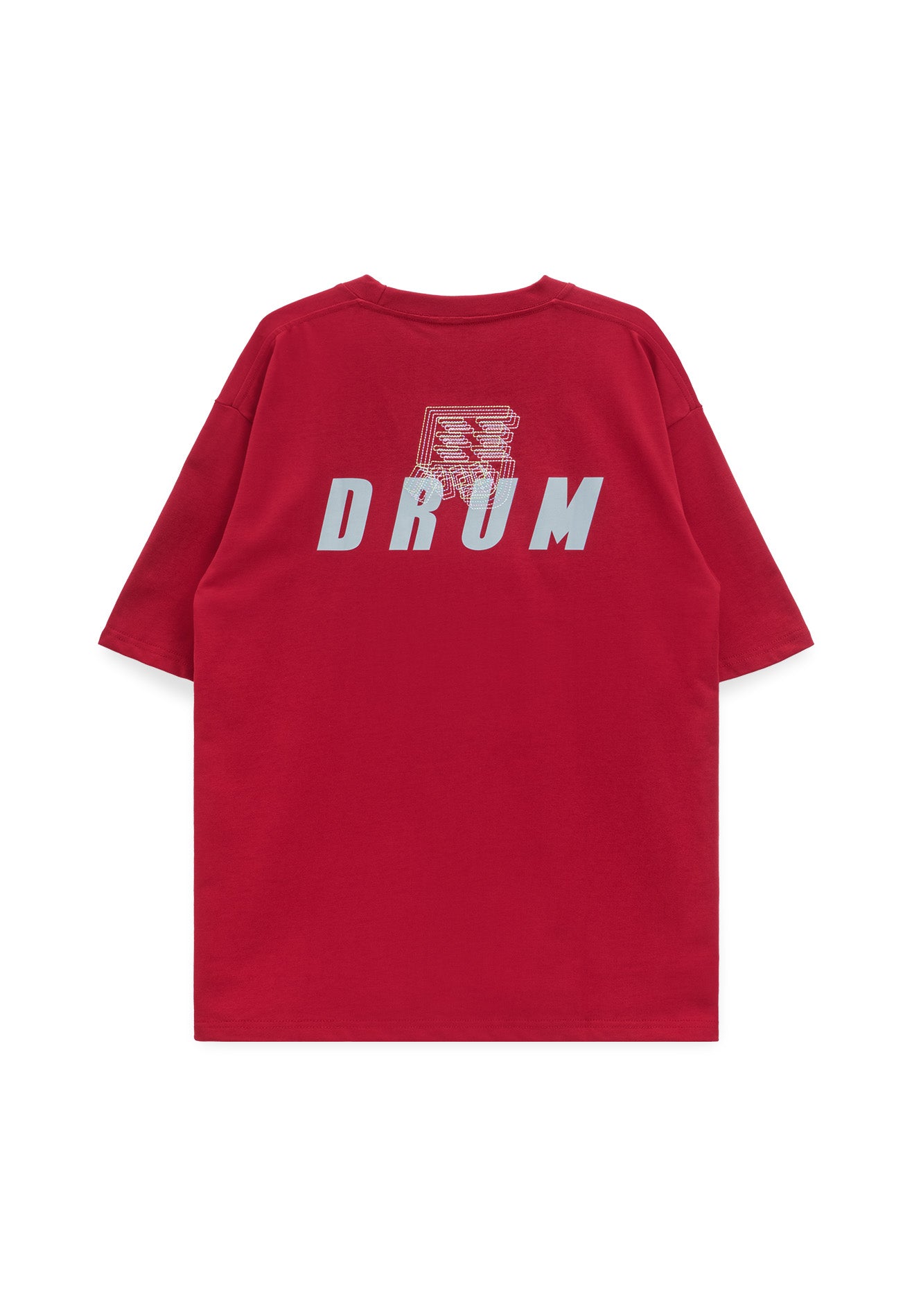 DRUM S. Horse Embroidery Oversized Tee- Maroon
