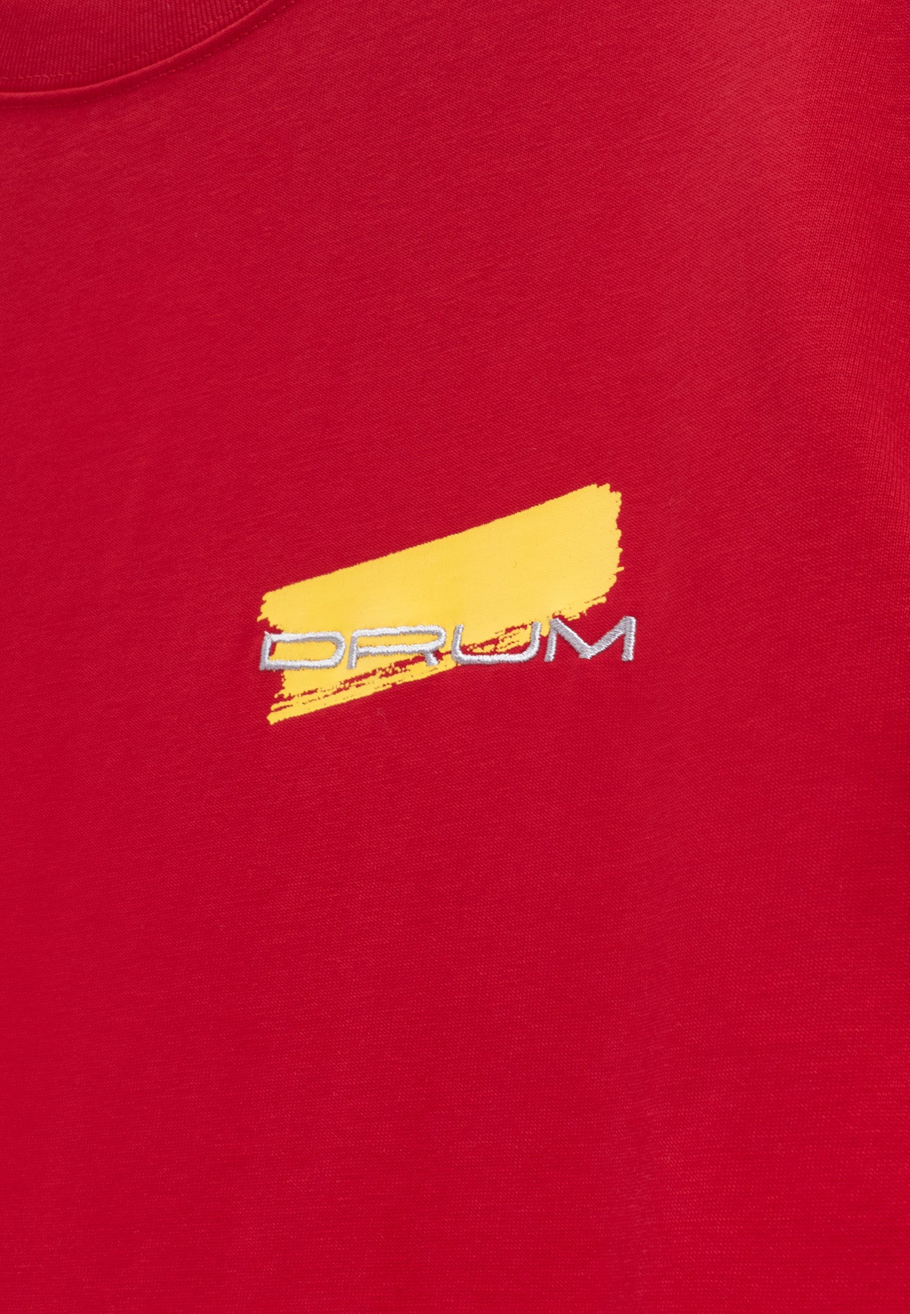 DRUM S. Horse Photo Print Oversized Tee- Red