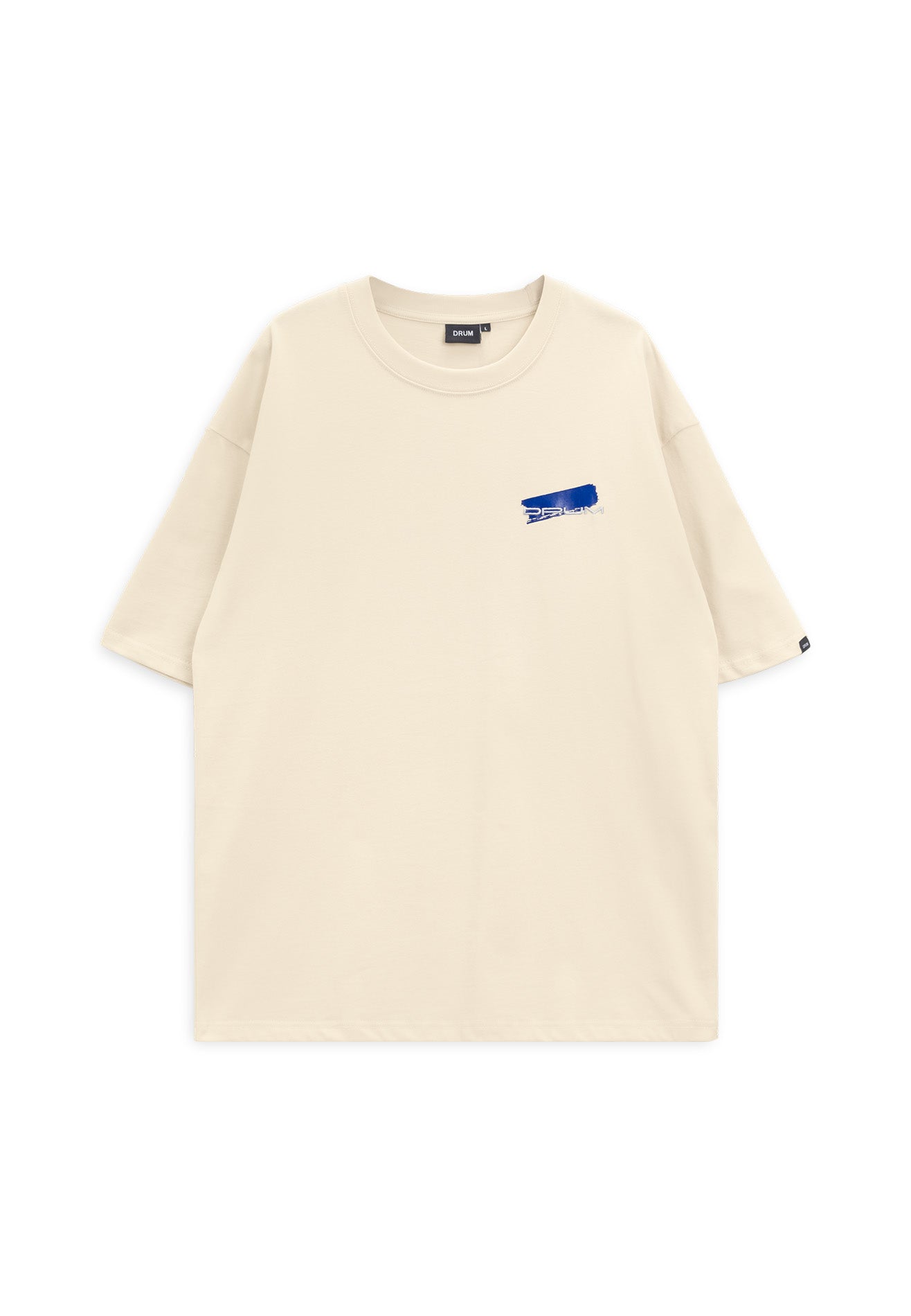 DRUM S. Horse Photo Print Oversized Tee- Light Khaki