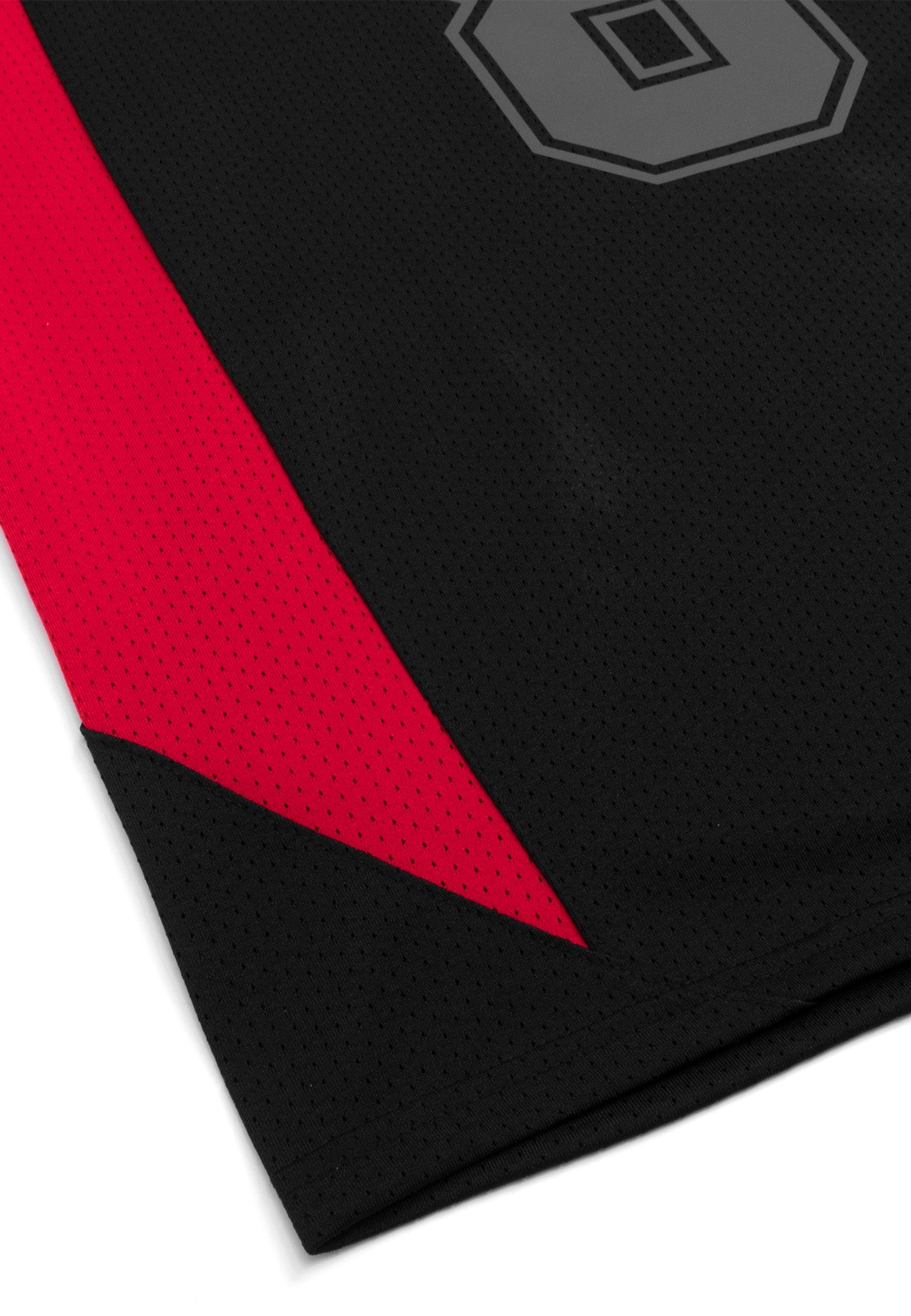 DRUM S. Lucky 8 Patch Reflective Raglan Oversized Tee- Black