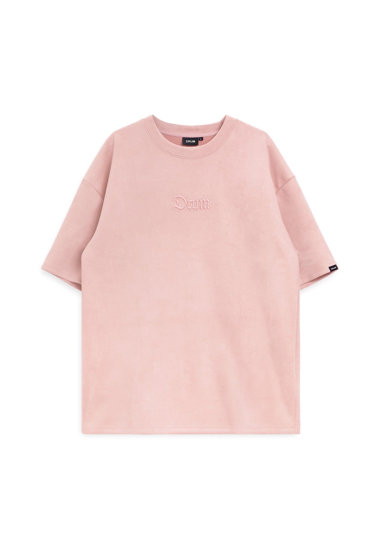DRUM S. Velvety Oversized Tee- Light Pink