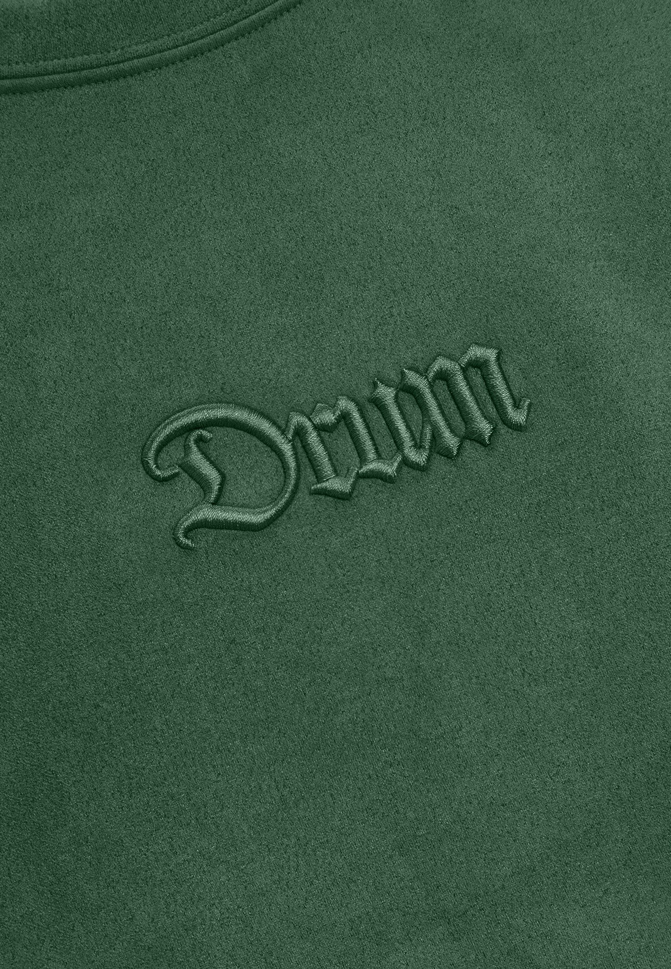 DRUM S. Velvety Oversized Tee- Dark Green
