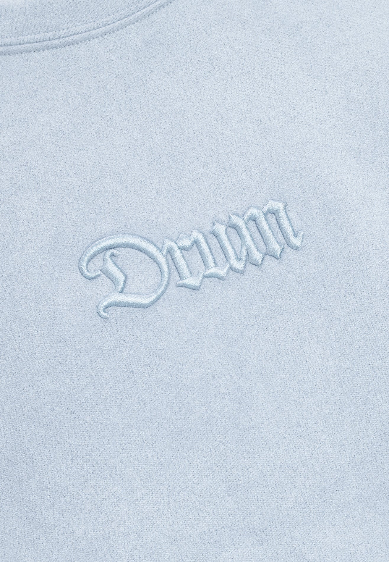 DRUM S. Velvety Oversized Tee- Light Blue