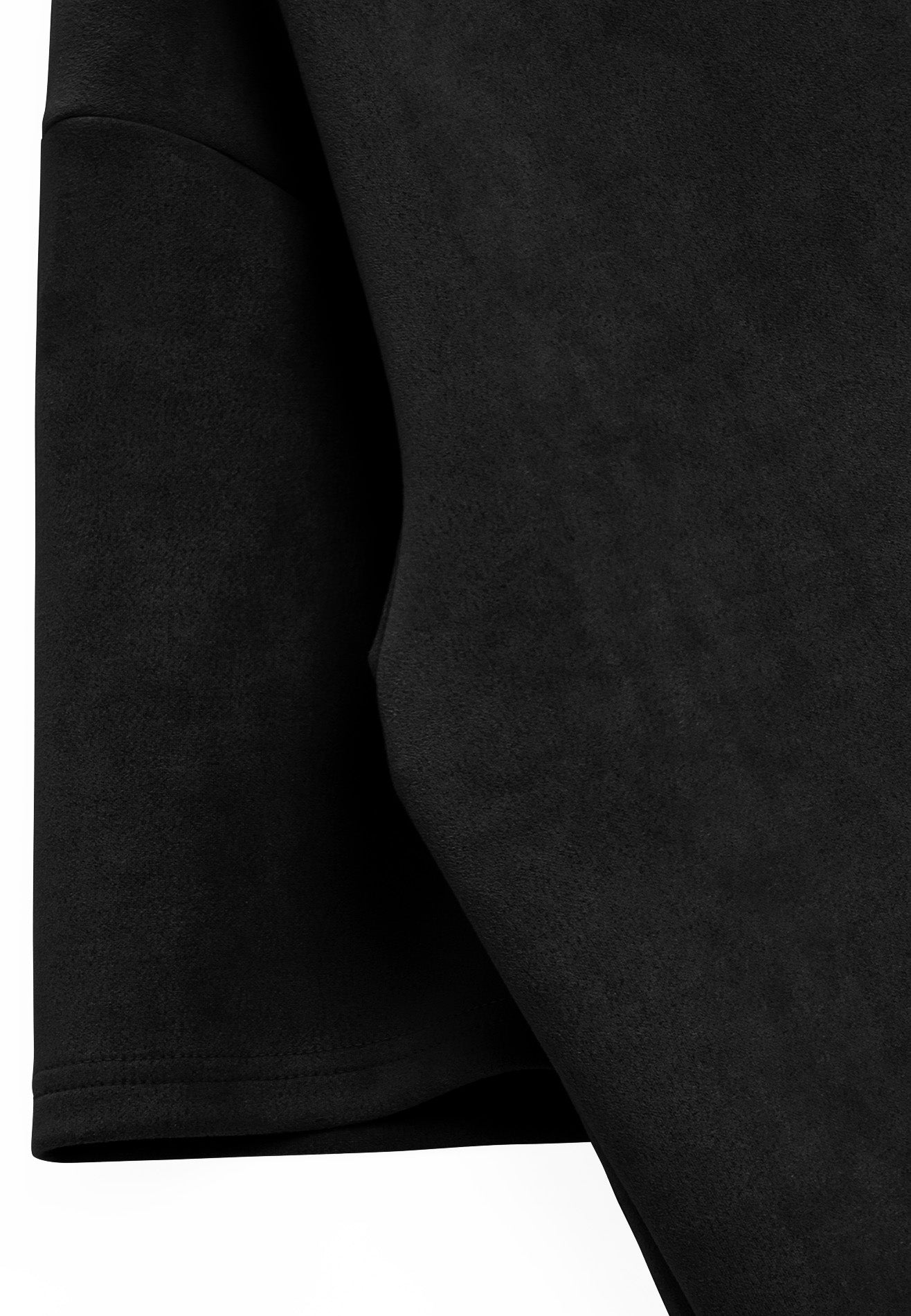 DRUM S. Velvety Oversized Tee- Black