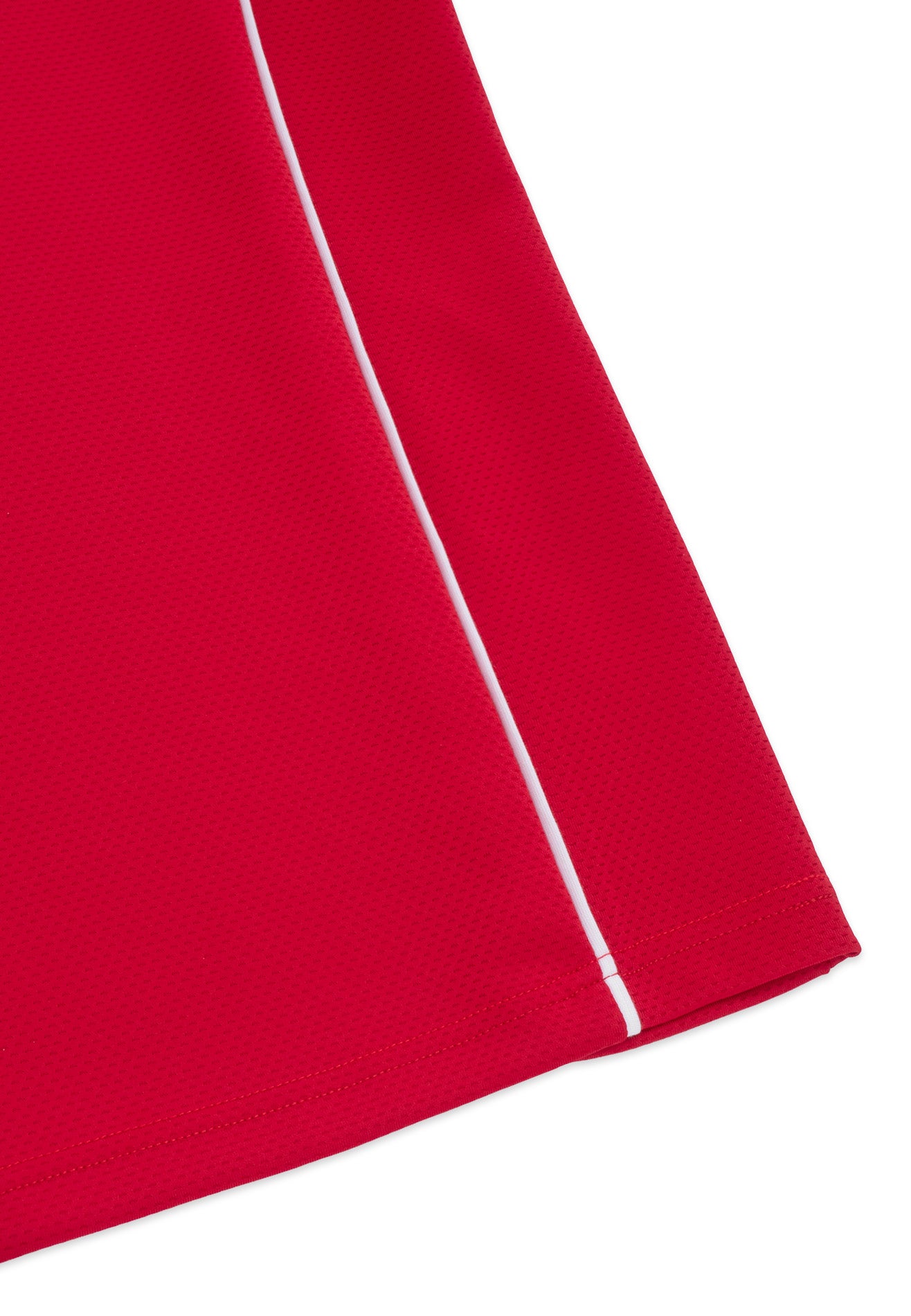 DRUM S. 68 Applique Embroidery Jersey Oversized Tee- Red