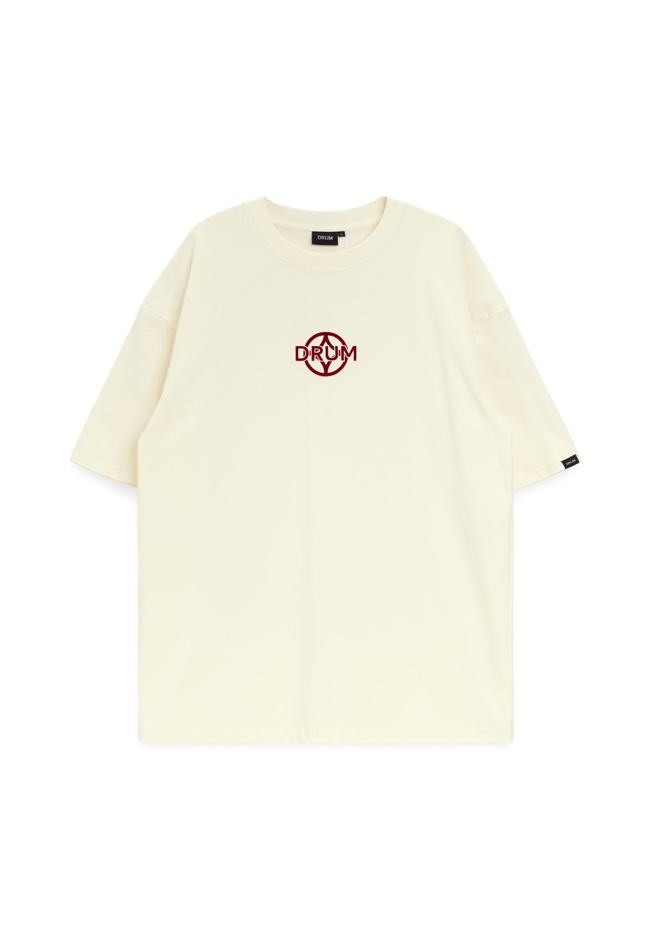 DRUM S. Flocking Horse Monogram Oversized Tee- White