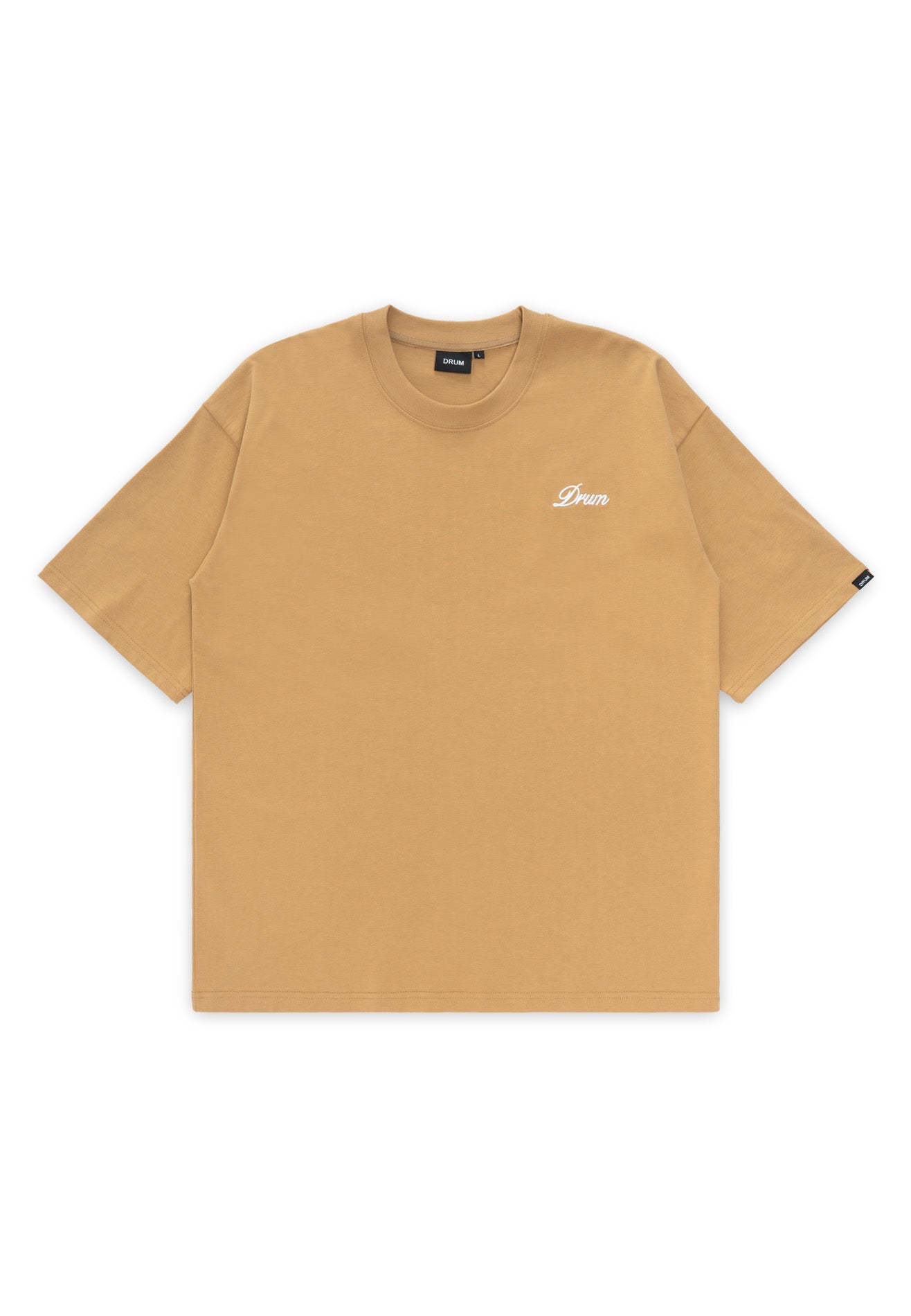 DRUM S. Beats Embossed Oversized Tee- Dark Khaki
