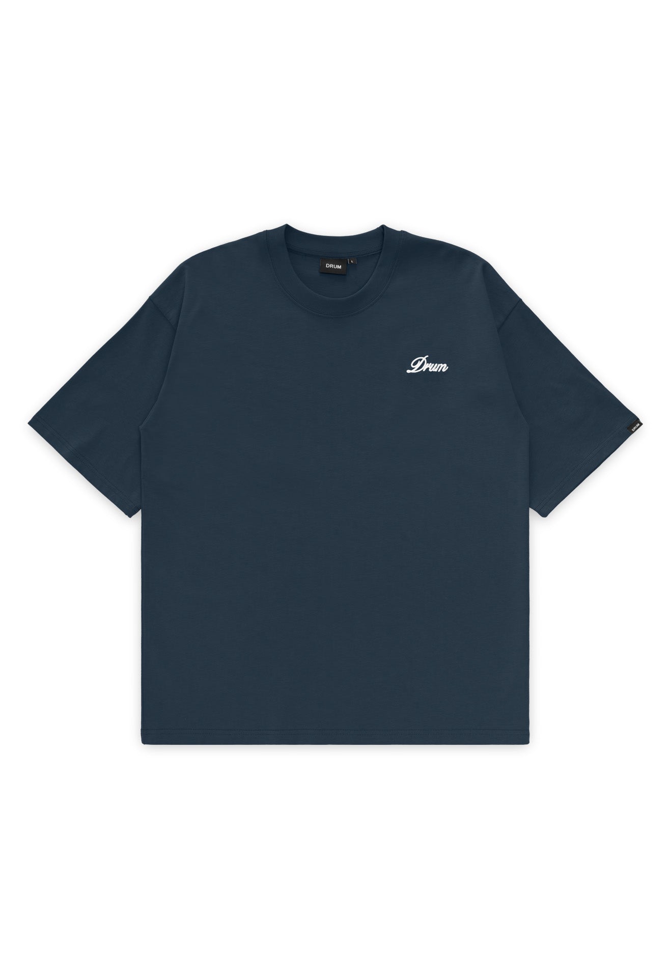 DRUM S. Beats Embossed Oversized Tee- Navy