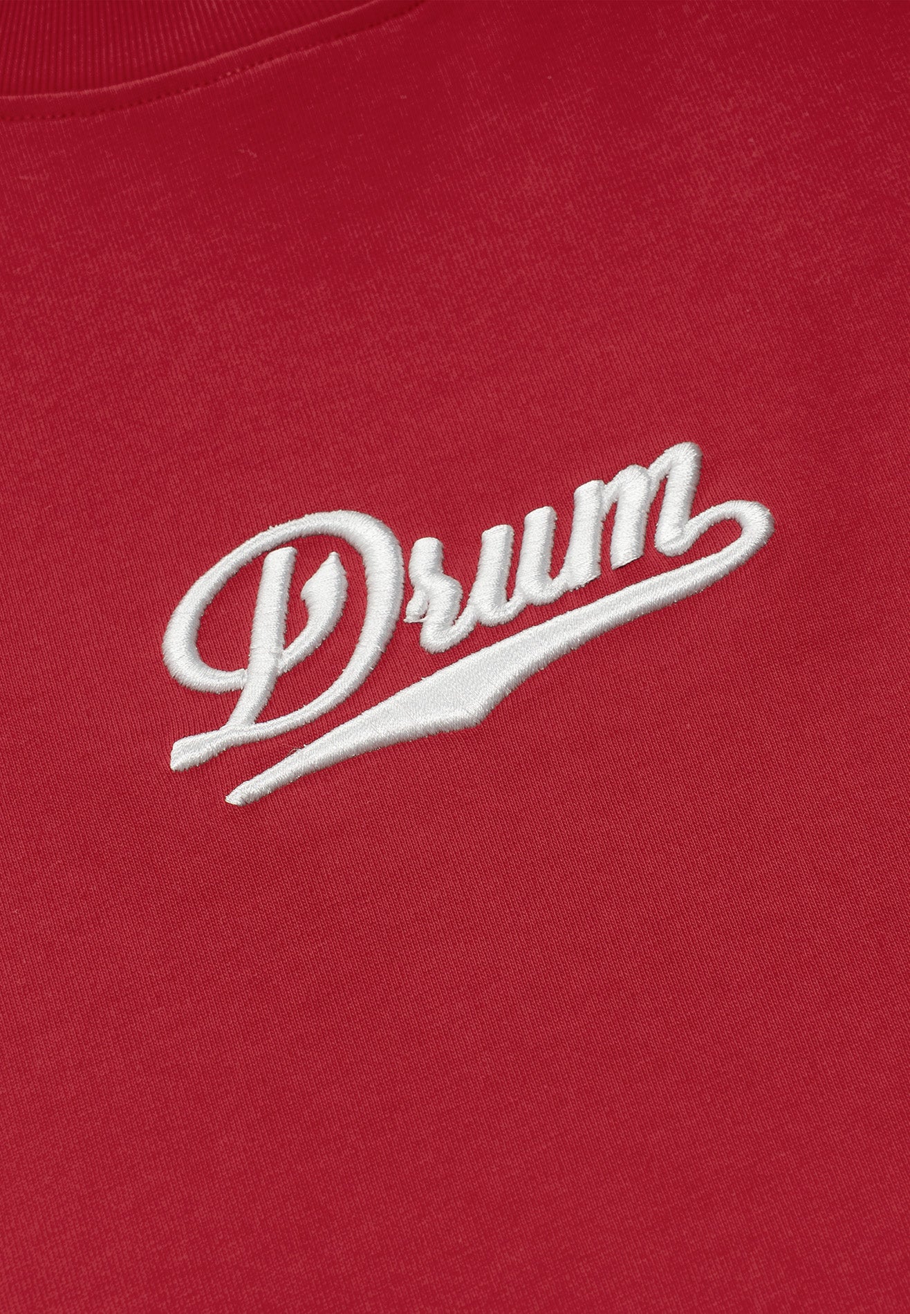 DRUM S. Logo 3D Embroidery Oversized Tee- Maroon