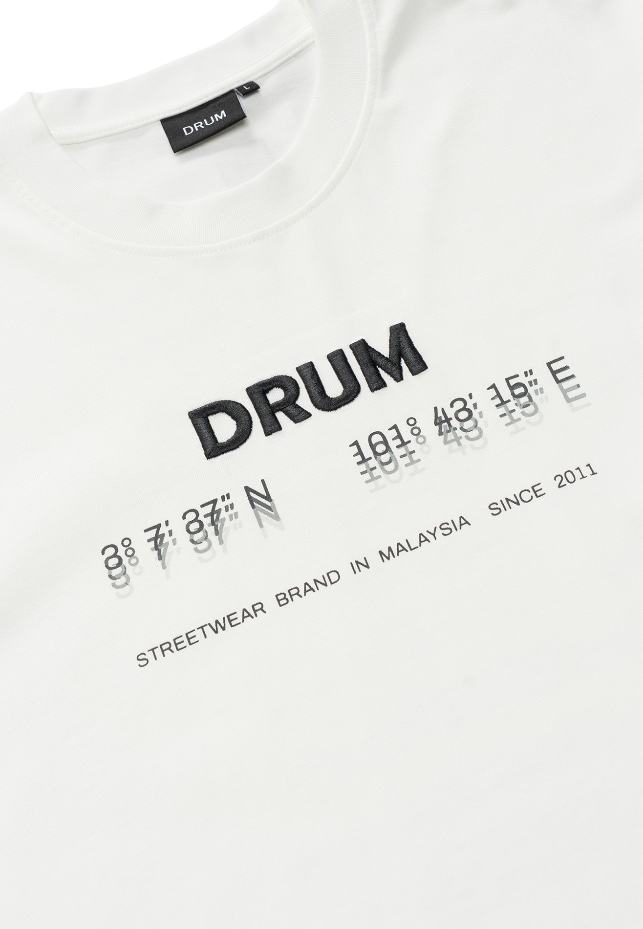 DRUM S. Store Locator Oversized Tee- White