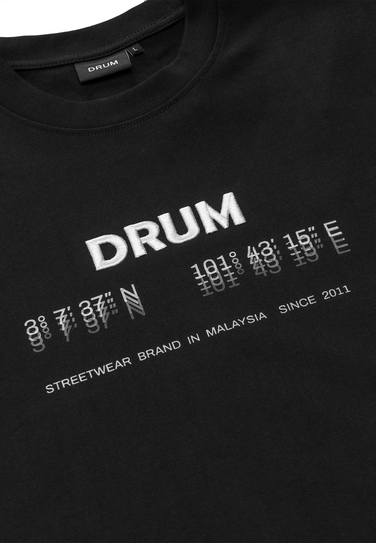 DRUM S. Store Locator Oversized Tee- Black