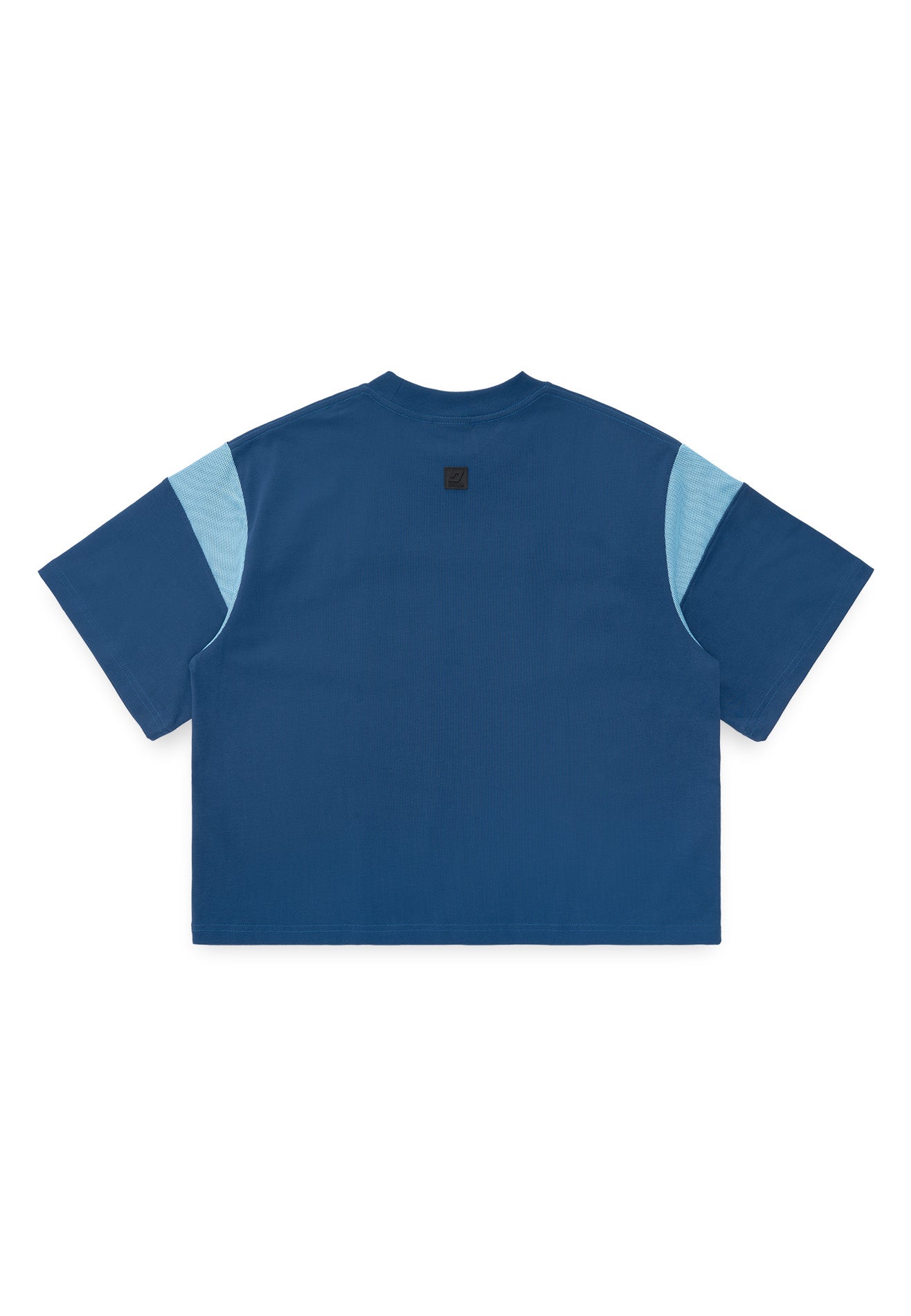 DRUM S. Applique Embroidery Oversized Boxy Tee- Navy