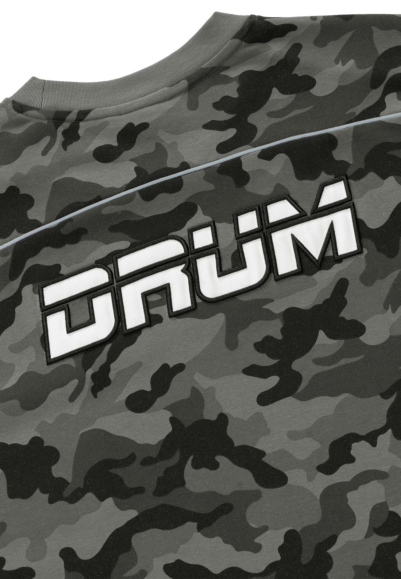 DRUM S. Camouflage Full Print Oversized Boxy Tee- Army Green