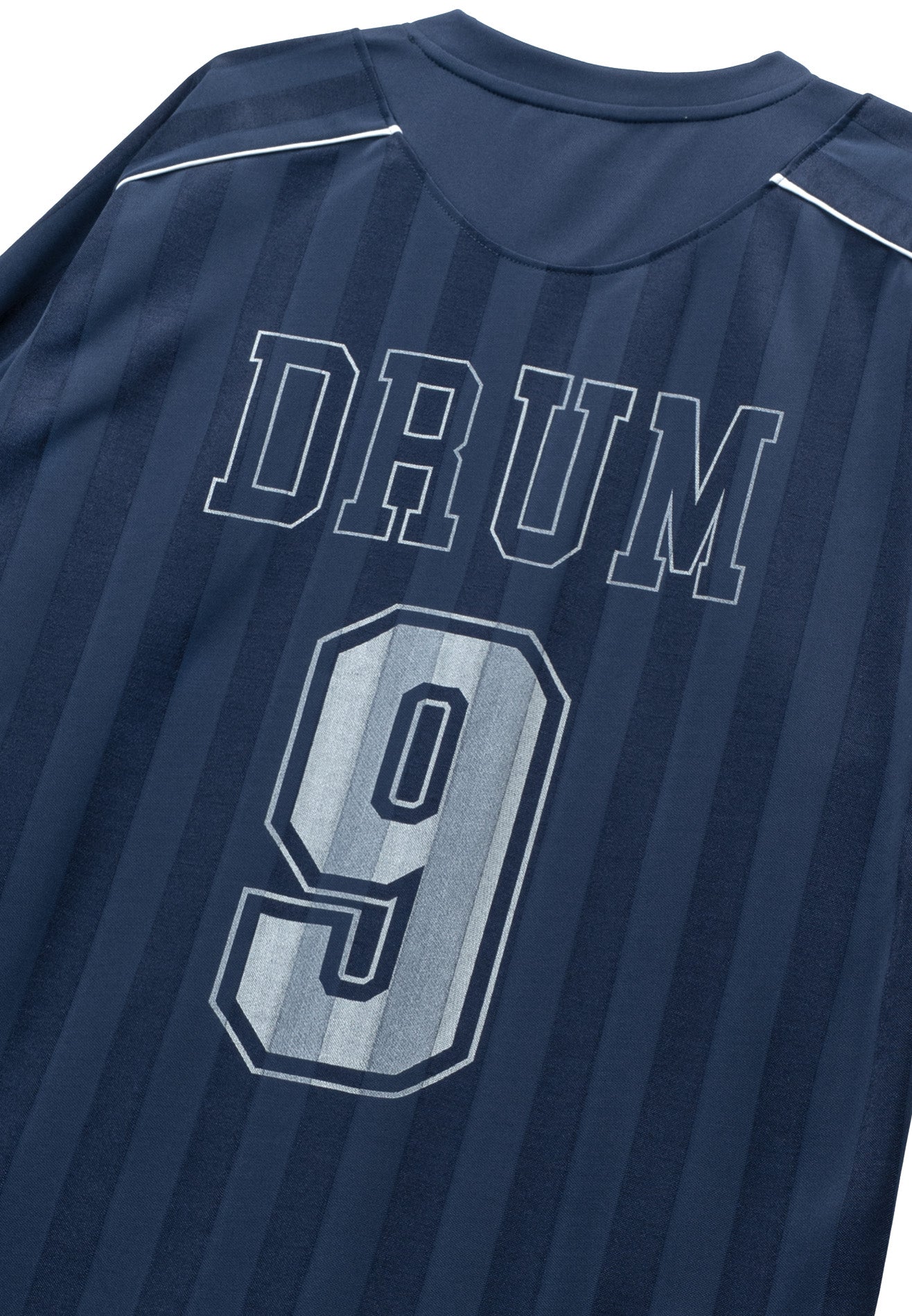 DRUM S. 9 Striped Details Oversized Jersey- Navy
