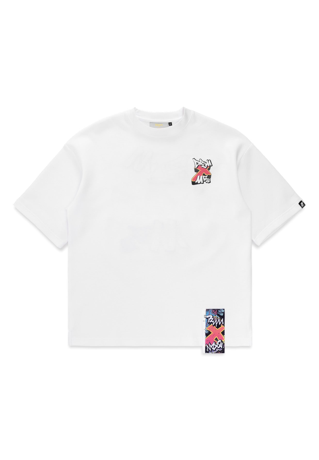 DRUM X MAQ I Got A Story Graffiti Oversized Tee- White