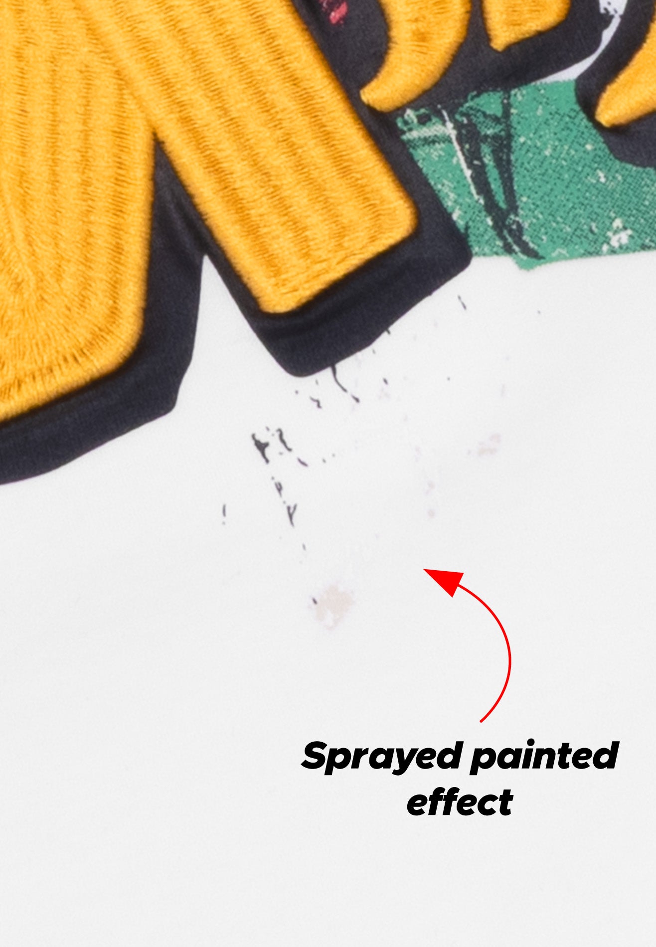 DRUM X MAQ I Got A Story Graffiti Oversized Tee- White