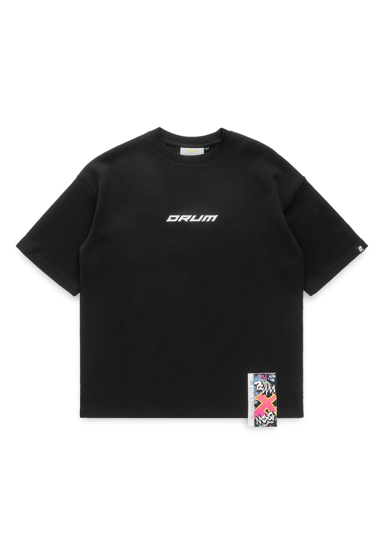 DRUM X MAQ I Got A Story Backbone Oversized Tee- Black