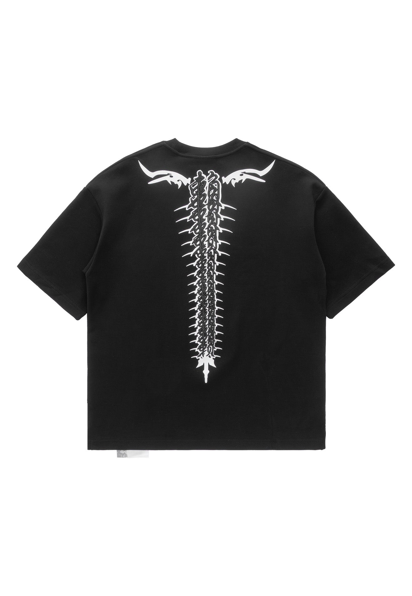 DRUM X MAQ I Got A Story Backbone Oversized Tee- Black