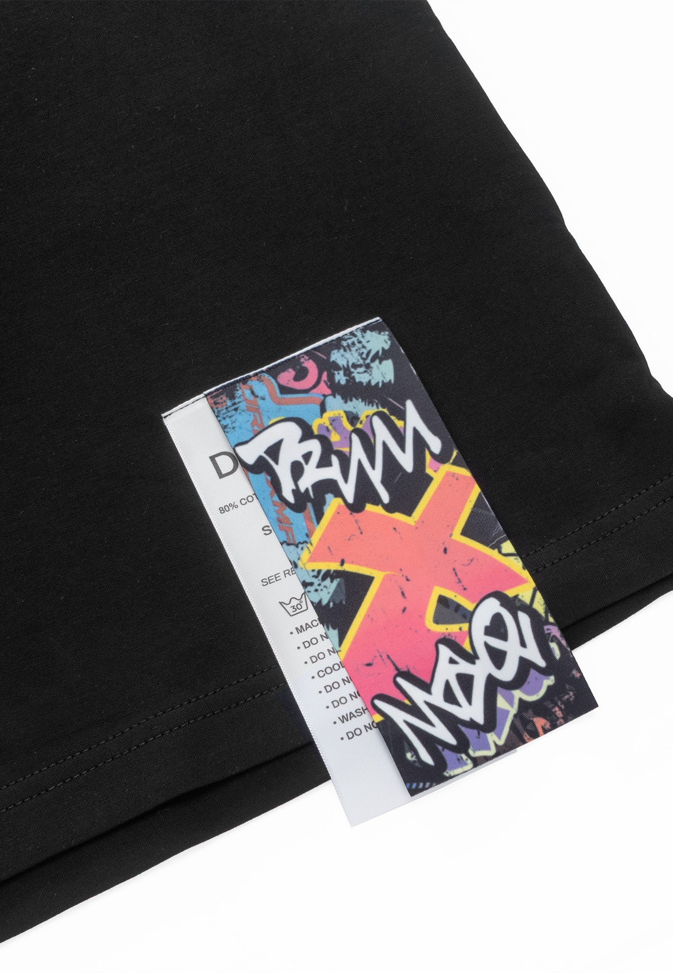 DRUM X MAQ I Got A Story Backbone Oversized Tee- Black