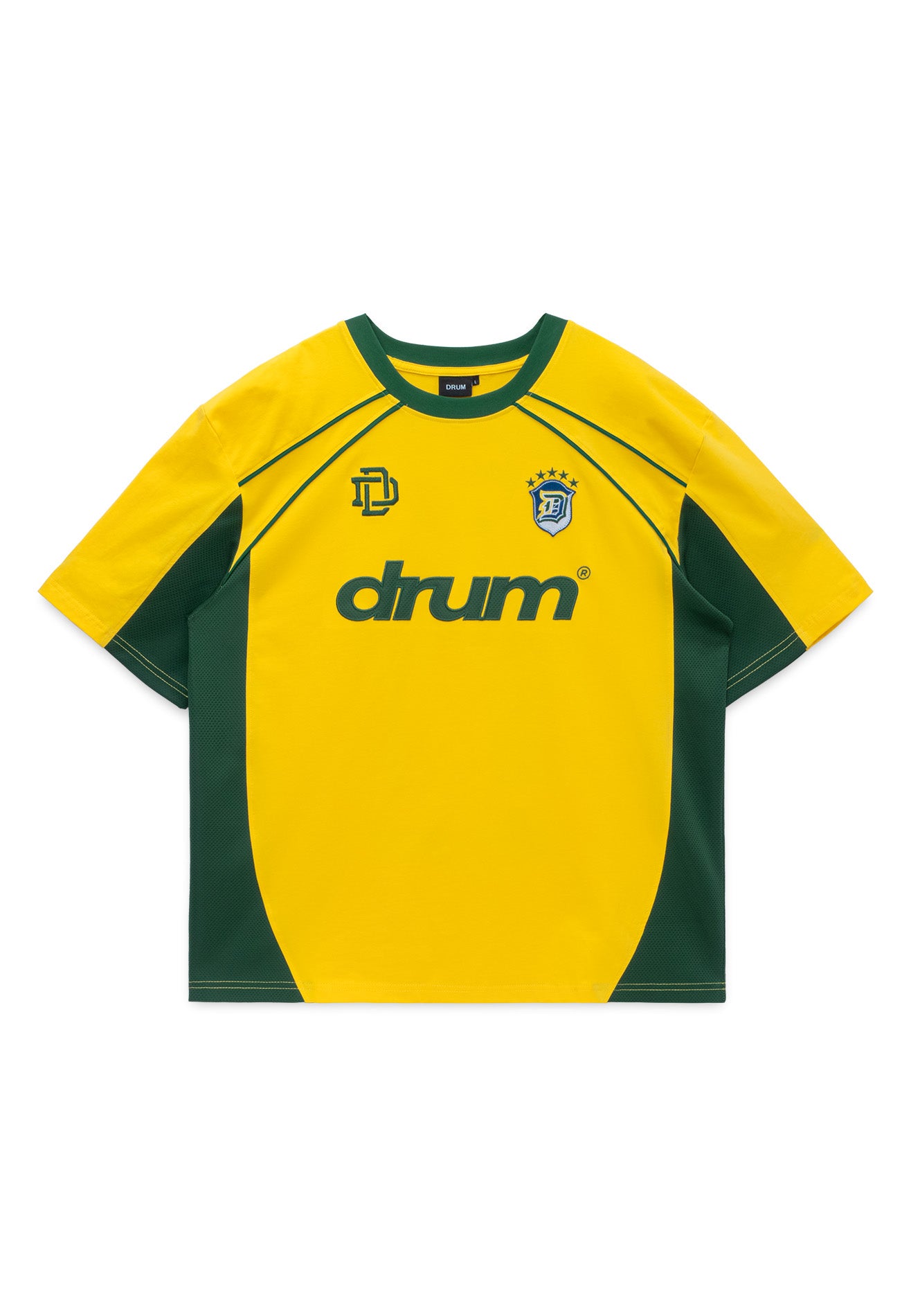 DRUM S. Football Collection No. 11 Oversized Tee - Yellow