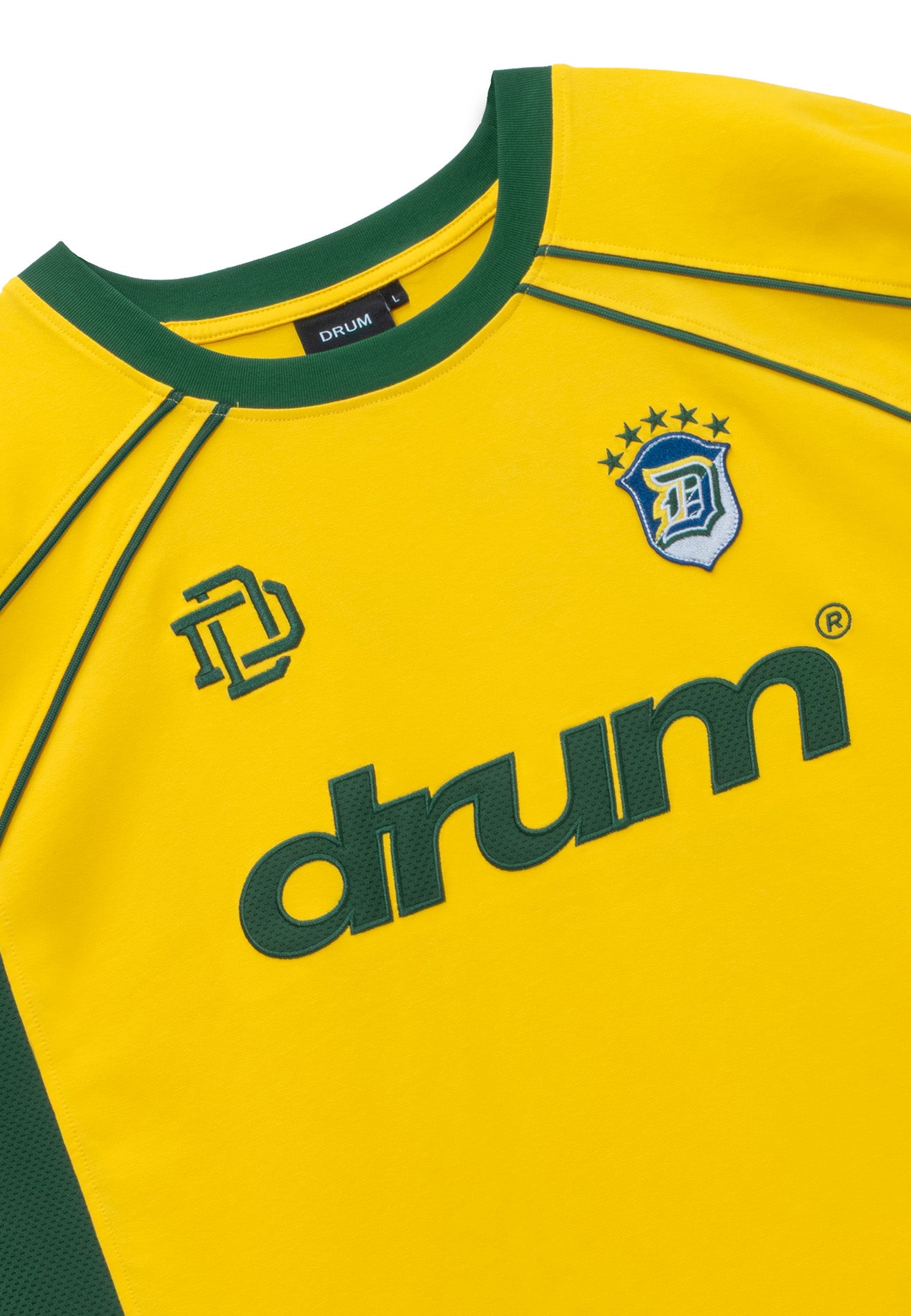 DRUM S. Football Collection No. 11 Oversized Tee - Yellow