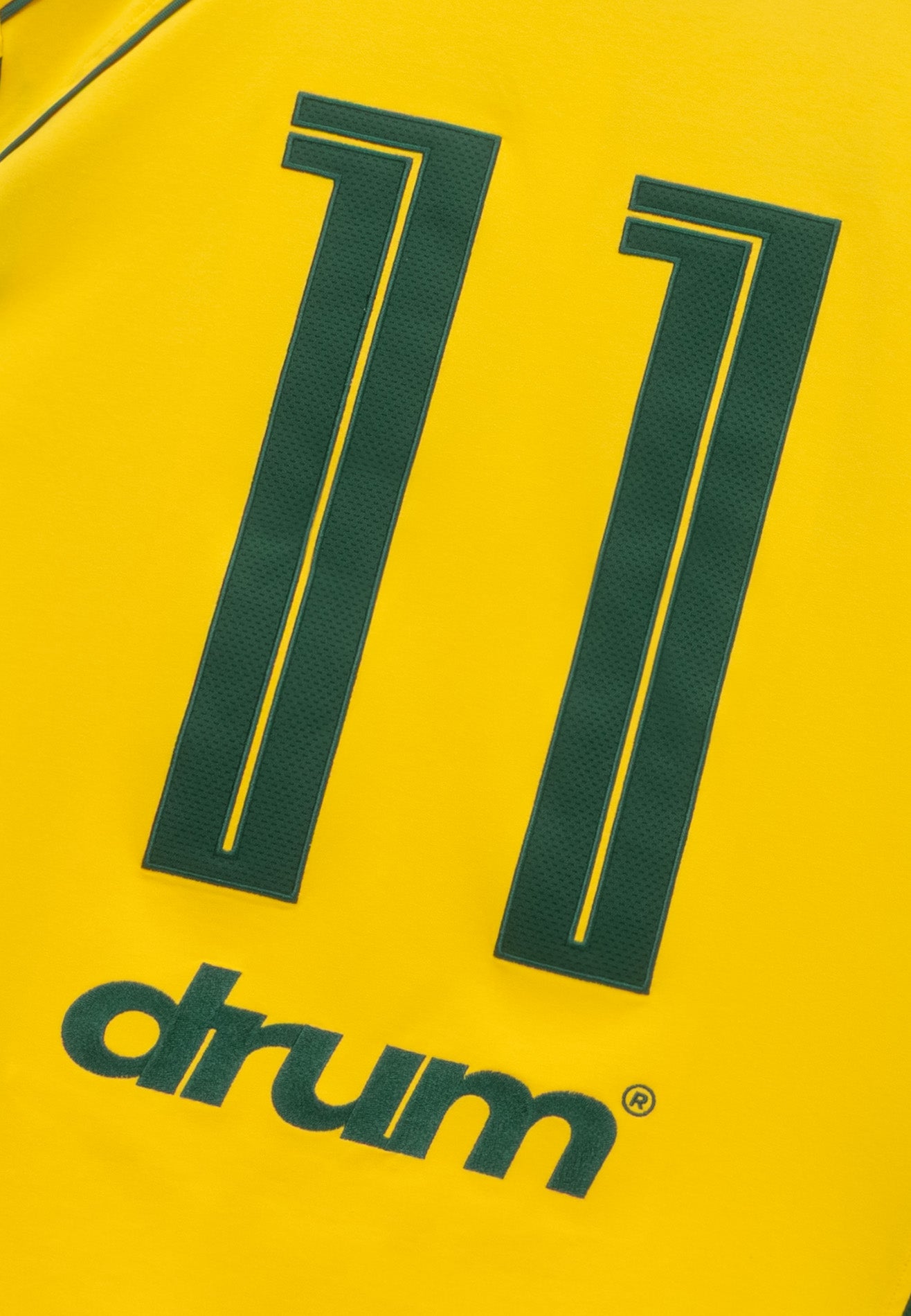DRUM S. Football Collection No. 11 Oversized Tee - Yellow