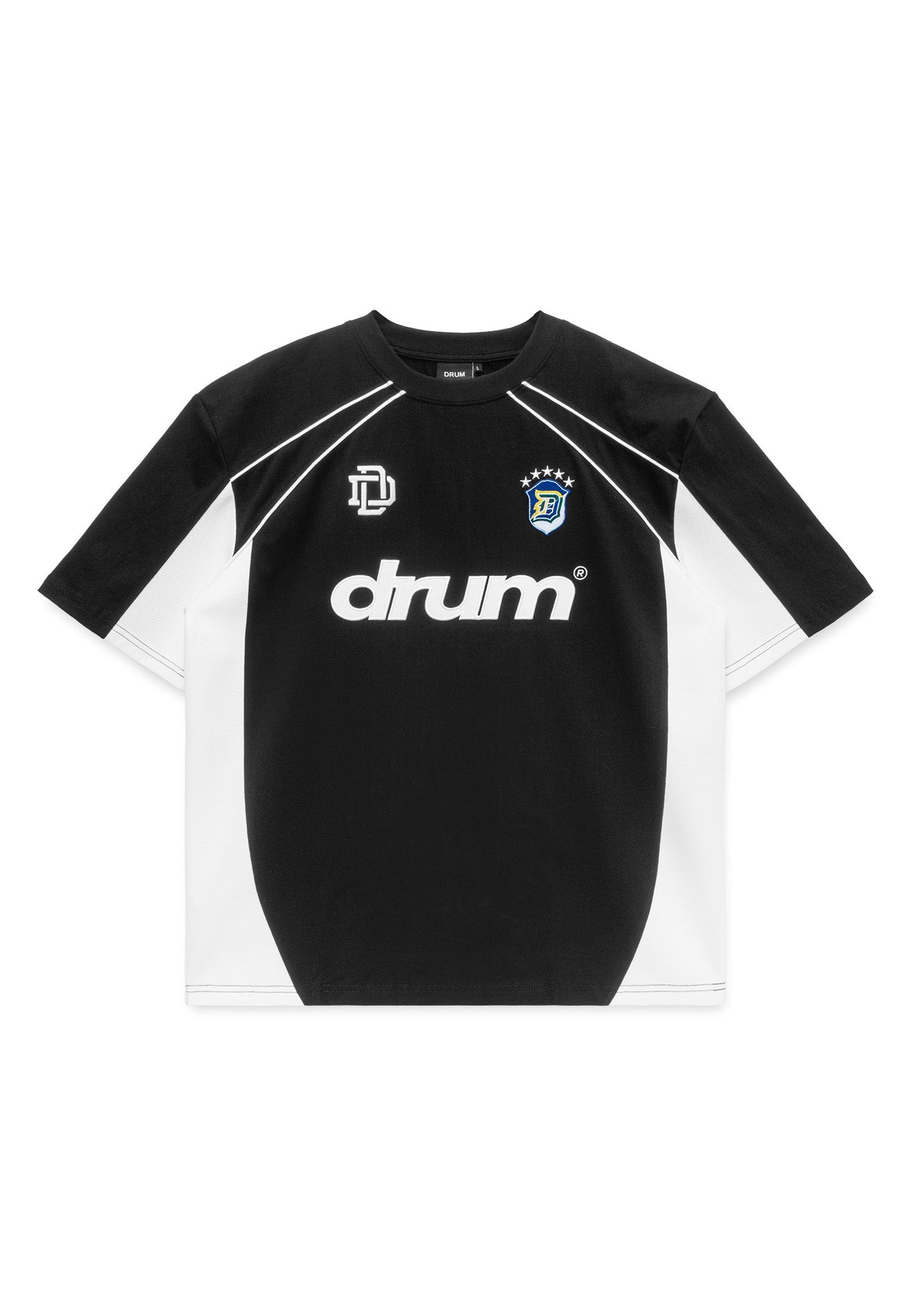 DRUM S. Football Collection No. 11 Oversized Tee - Black