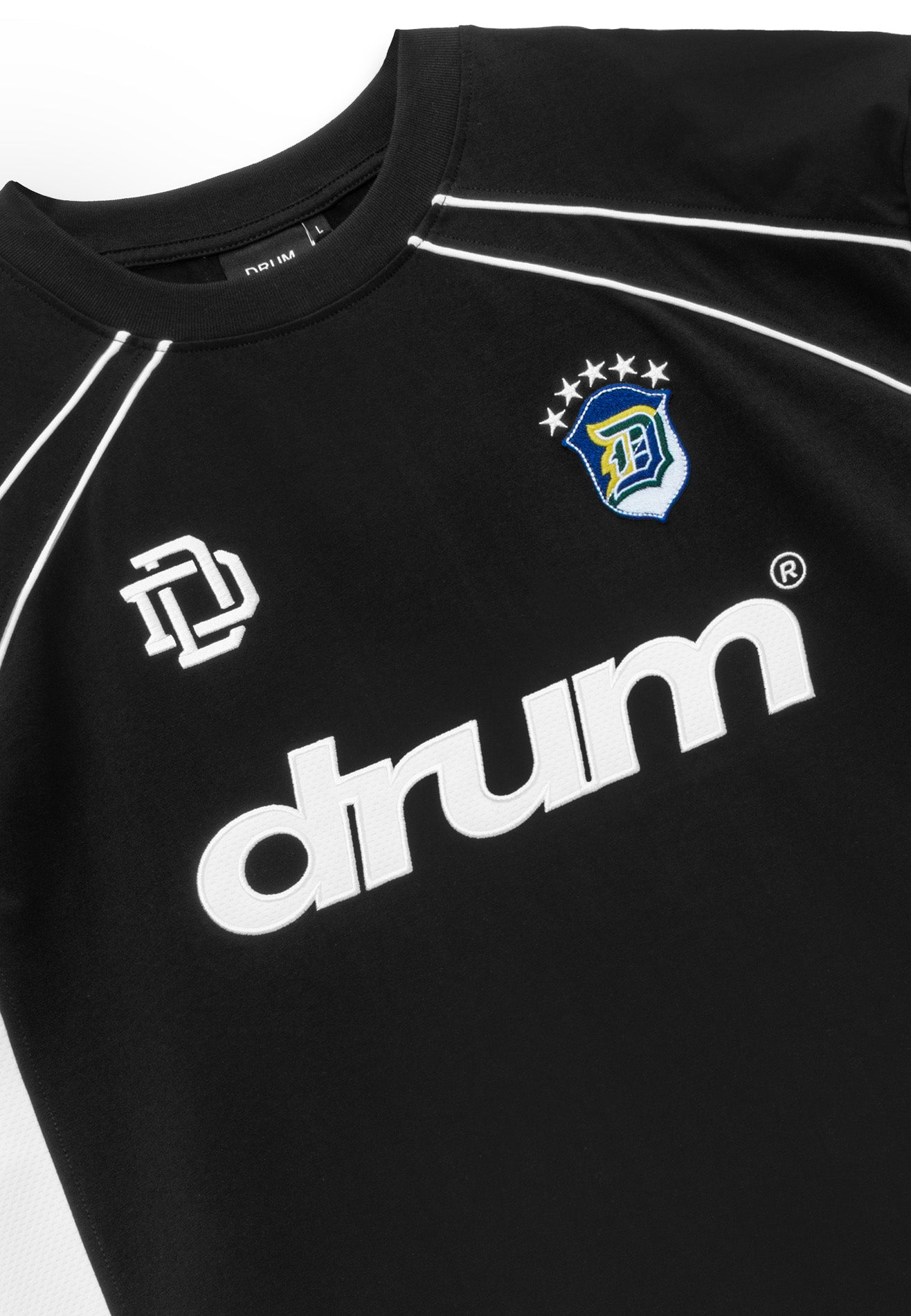 DRUM S. Football Collection No. 11 Oversized Tee - Black