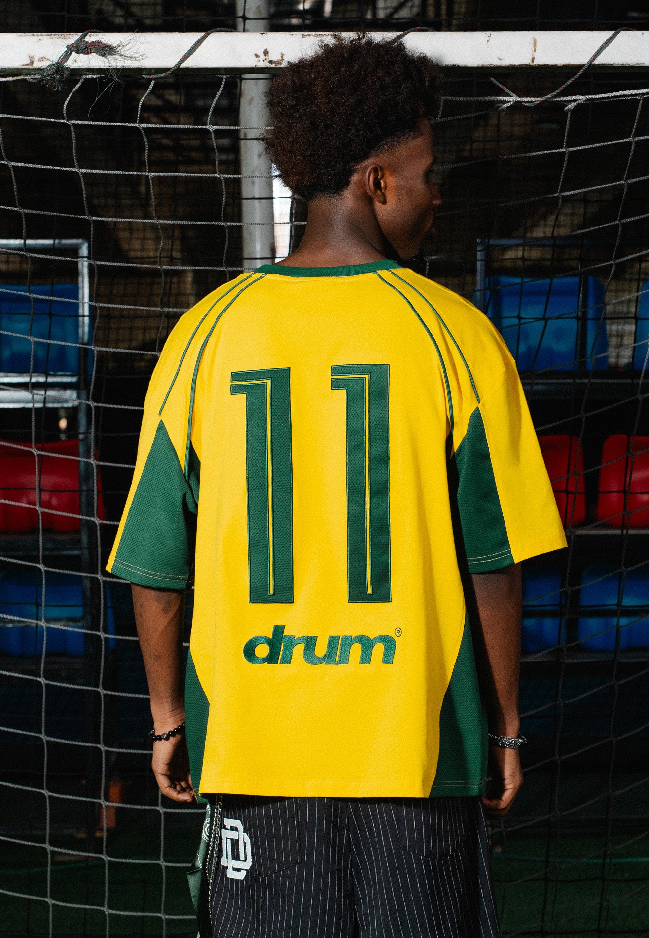 DRUM S. Football Collection No. 11 Oversized Tee - Yellow