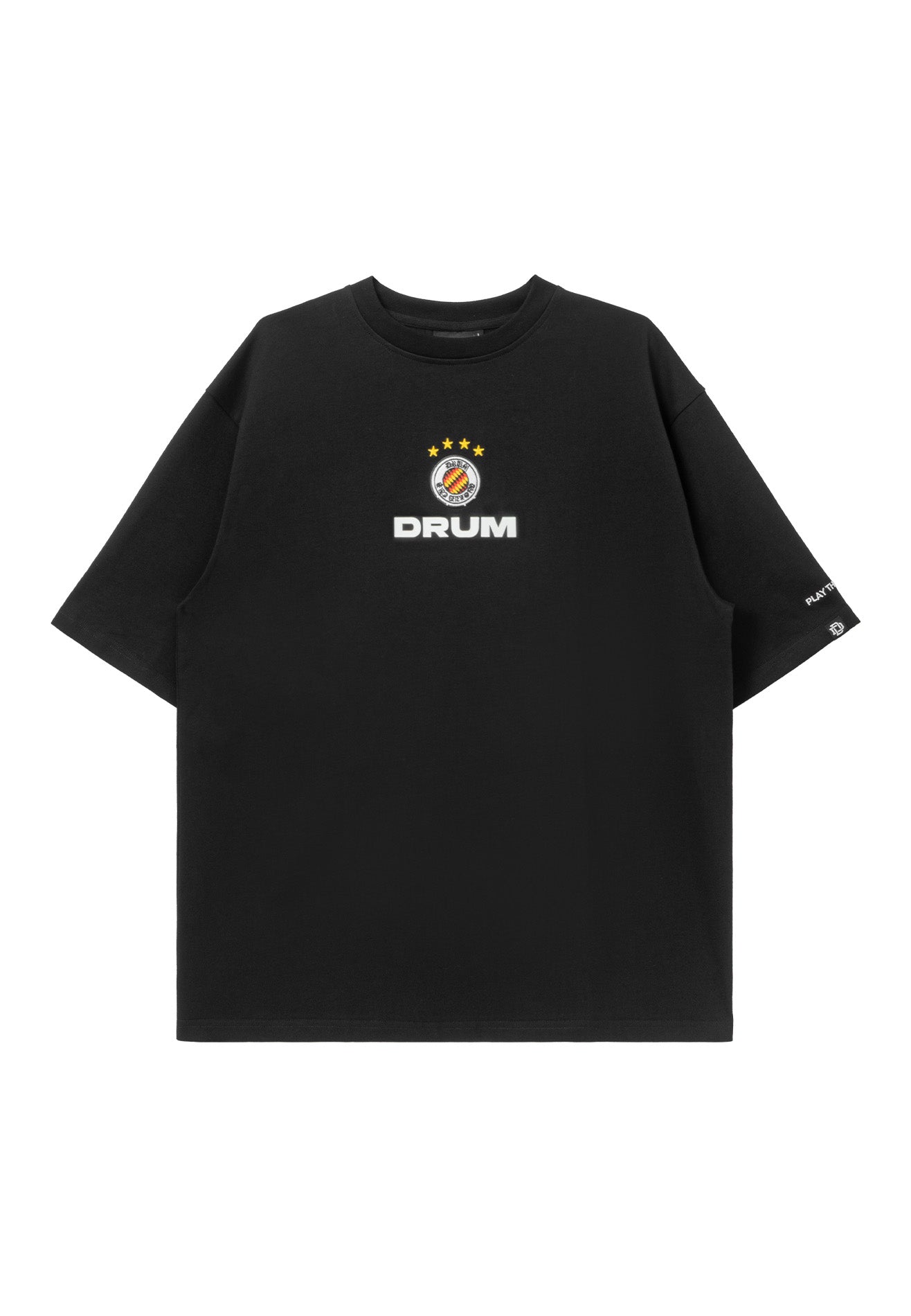 DRUM S. Football Collection No. 8 Oversized Tee - Black
