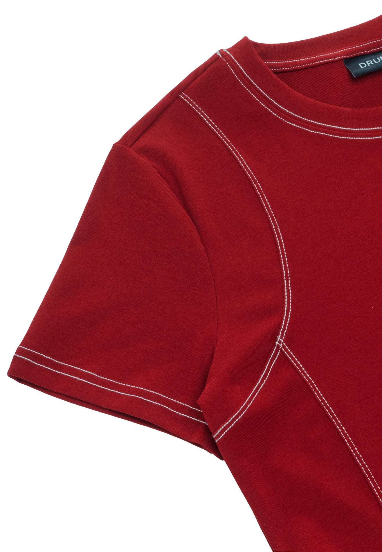 DRUM S. Ladies Lucky 8 Crop Top- Red