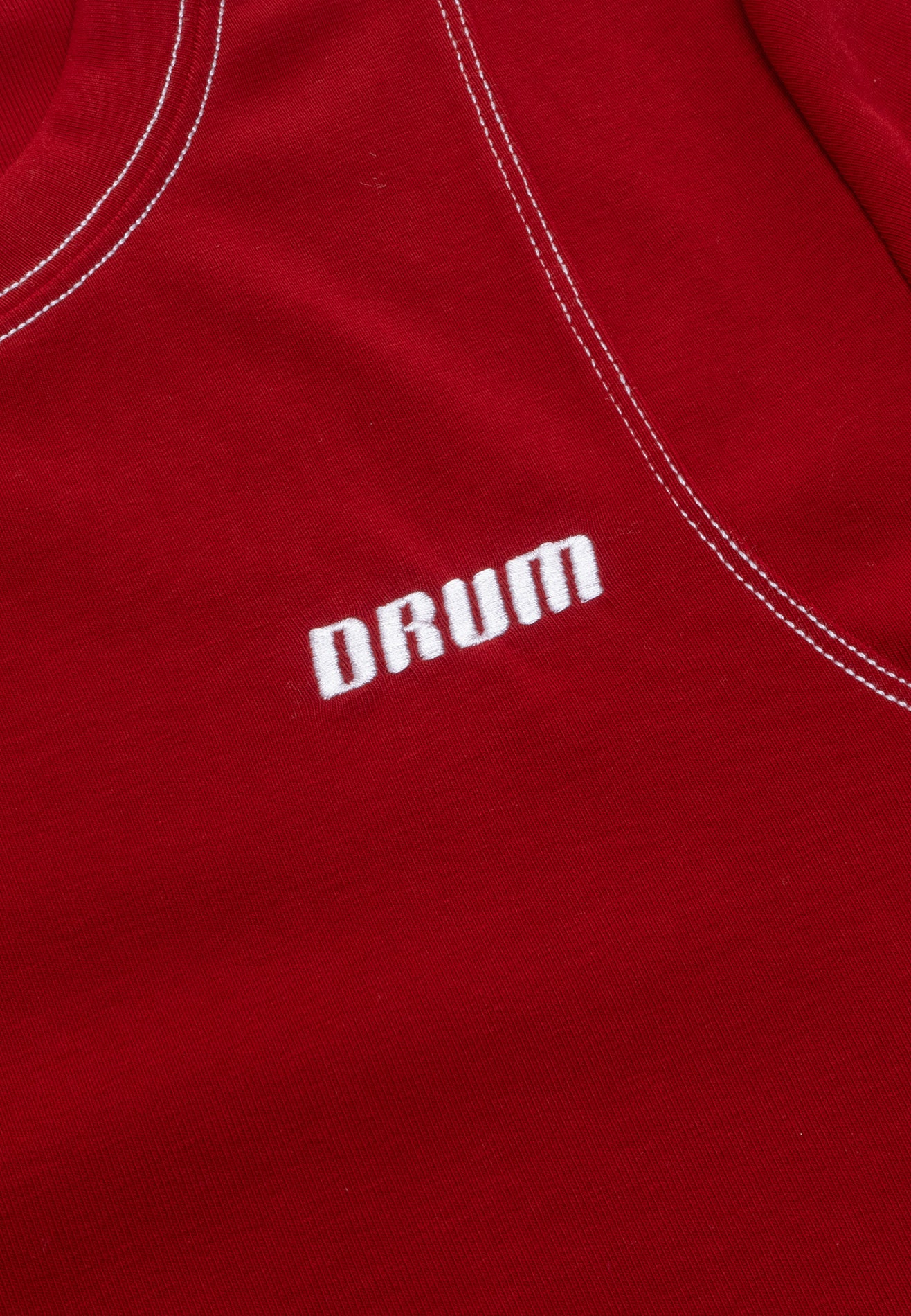 DRUM S. Ladies Lucky 8 Crop Top- Red
