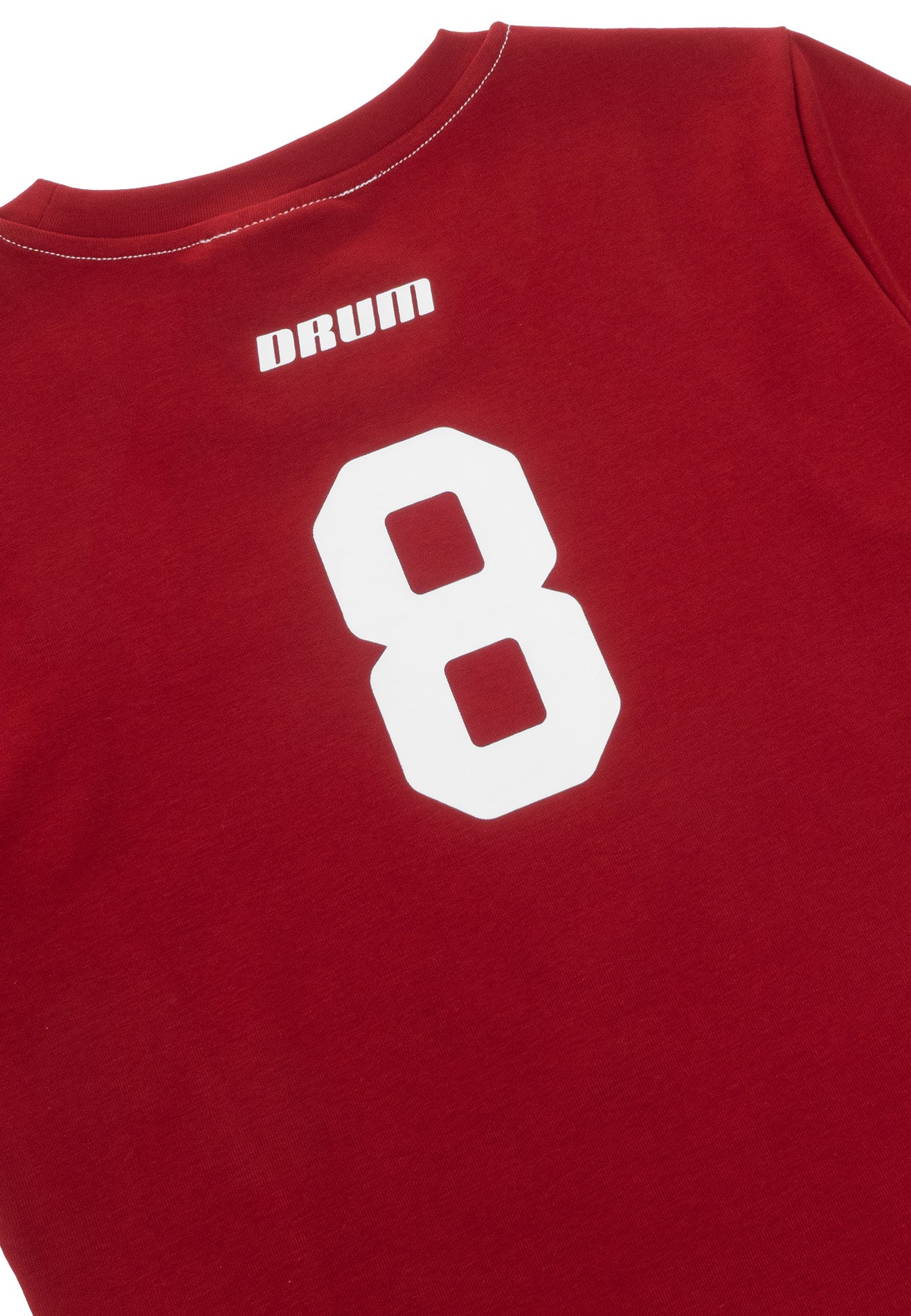 DRUM S. Ladies Lucky 8 Crop Top- Red