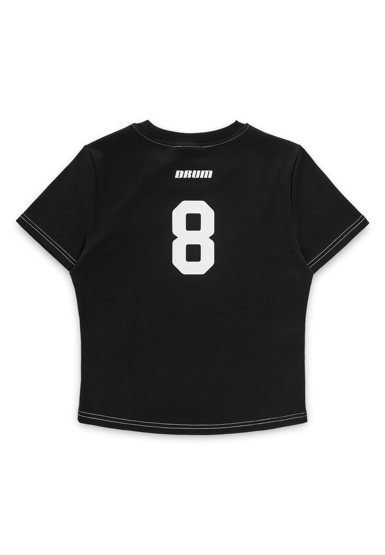 DRUM S. Ladies Lucky 8 Crop Top- Black