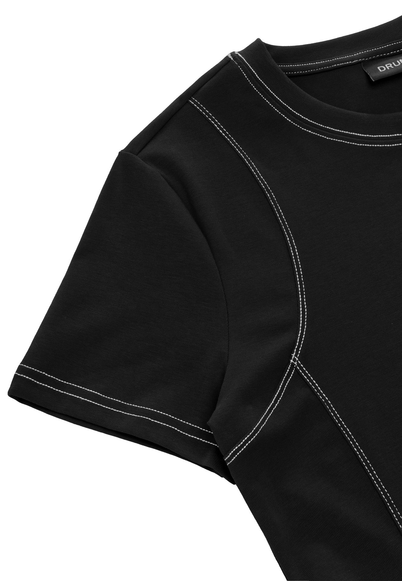 DRUM S. Ladies Lucky 8 Crop Top- Black