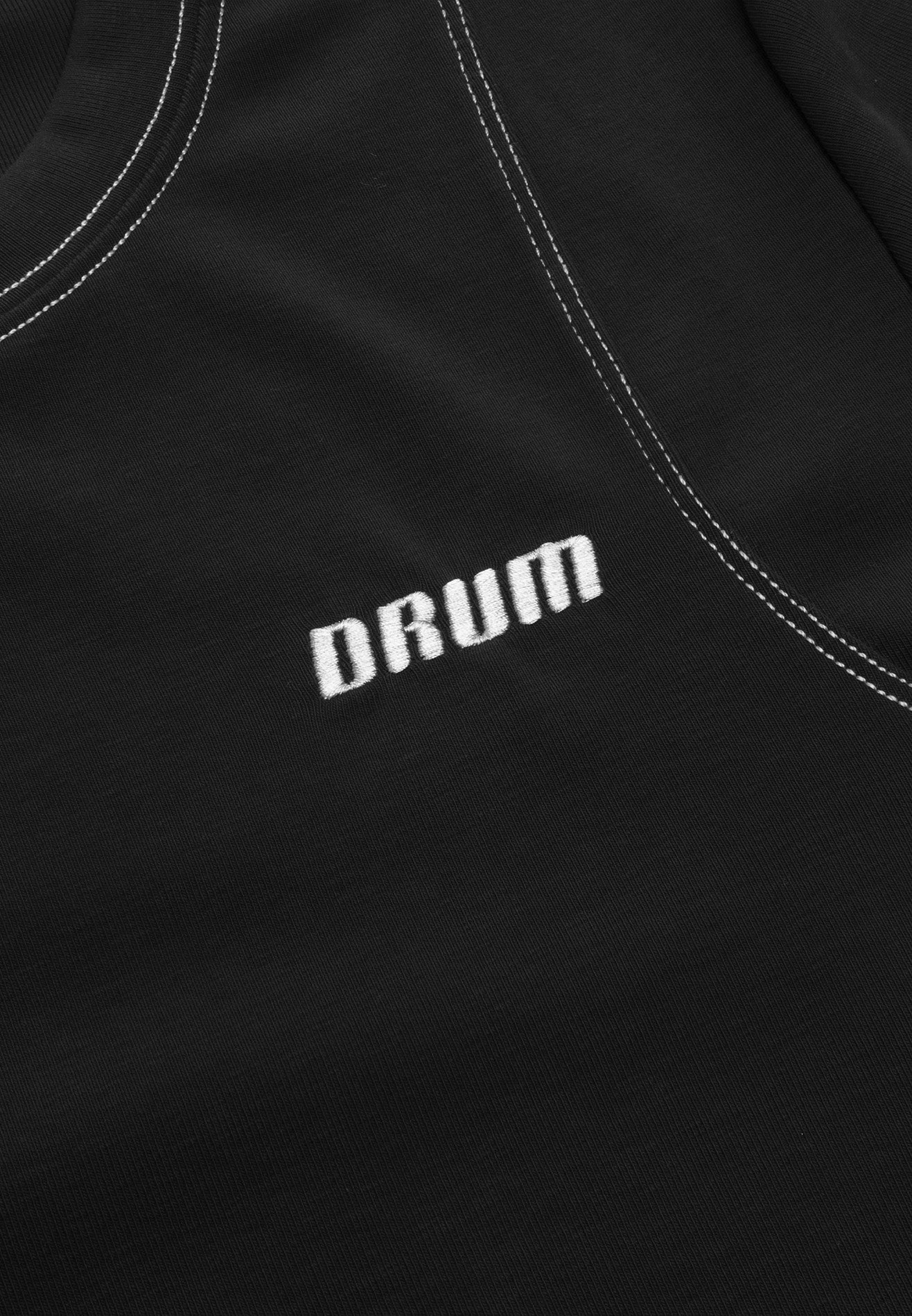 DRUM S. Ladies Lucky 8 Crop Top- Black