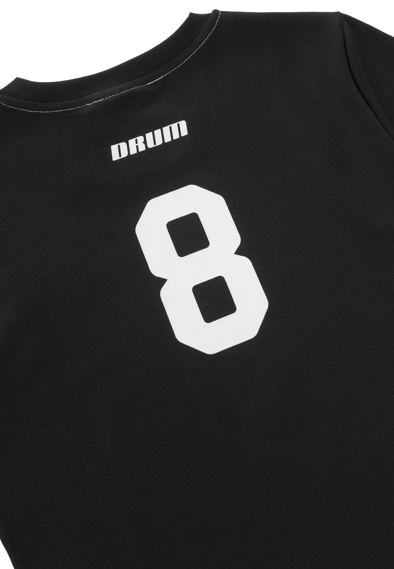 DRUM S. Ladies Lucky 8 Crop Top- Black