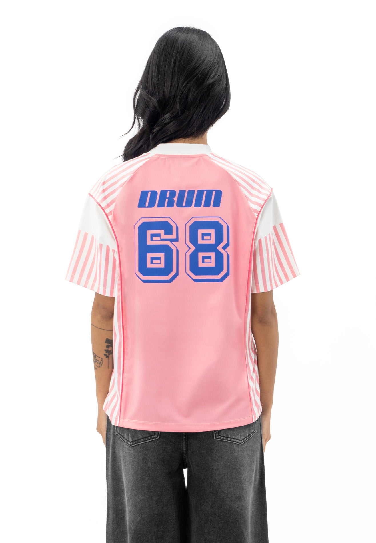 DRUM S. Ladies Digital Print Jersey Top - Pink