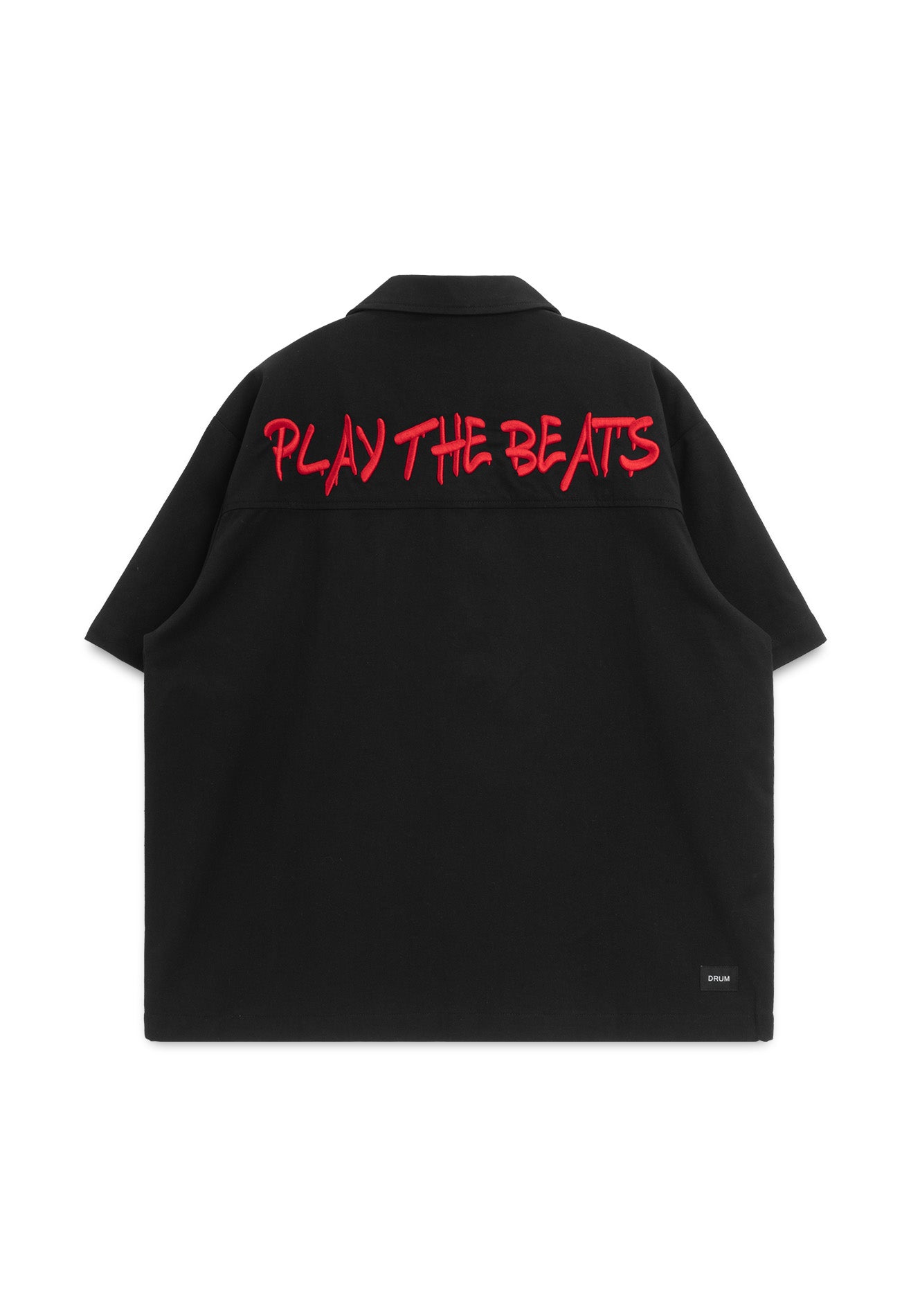 DRUM S. CNY Exclusive Short Sleeve Boxy Shirt- Black