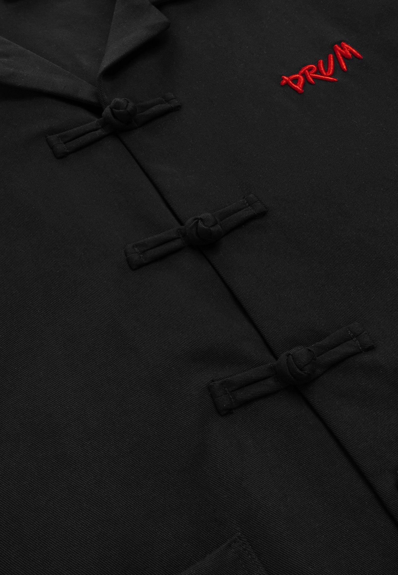 DRUM S. CNY Exclusive Short Sleeve Boxy Shirt- Black