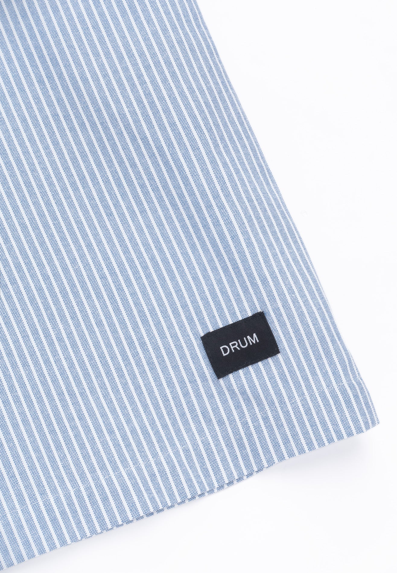 DRUM S. CNY Exclusive Short Sleeve Boxy Stripe Shirt- Blue